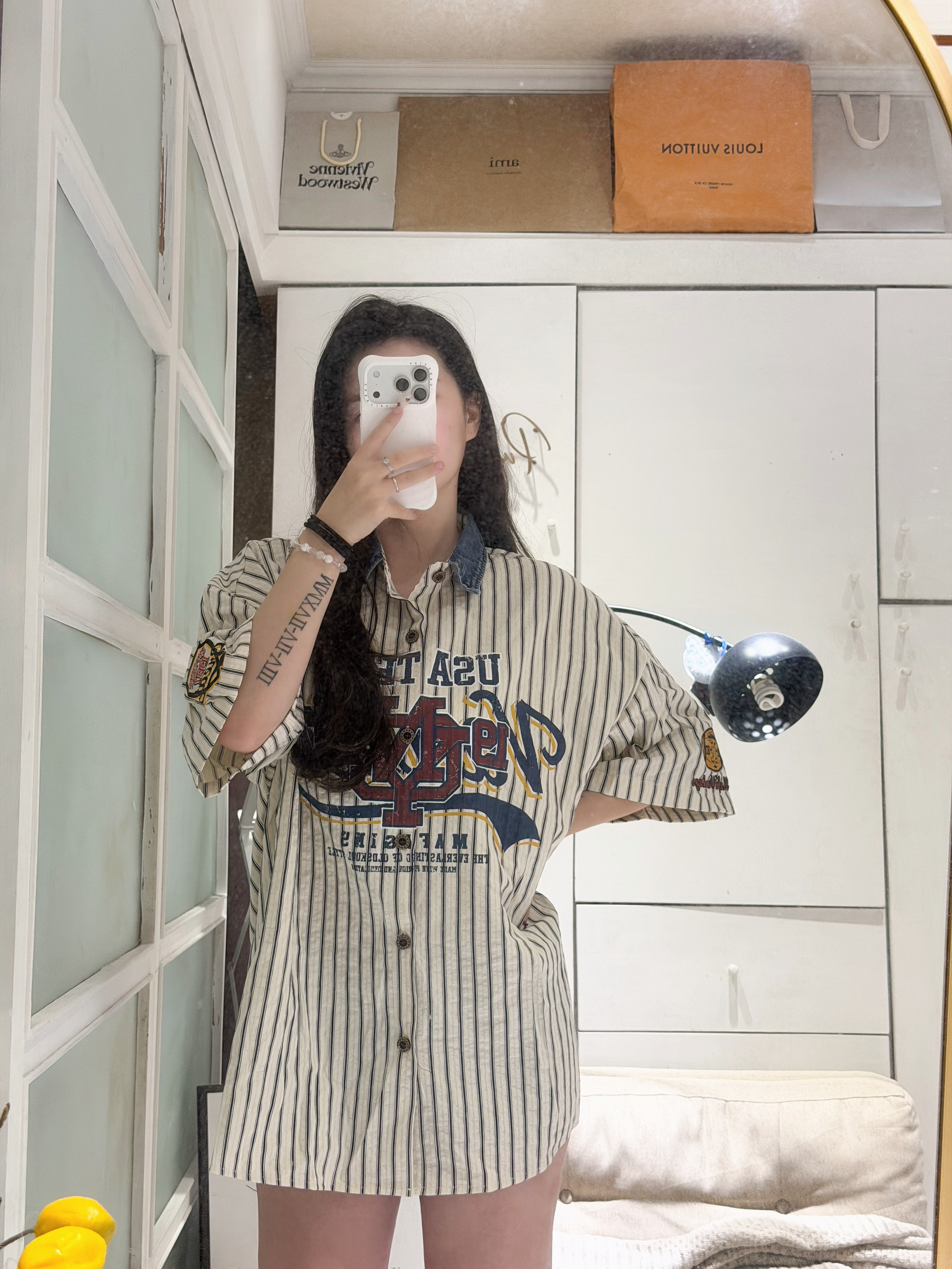 高質感美式字母拼接衫🇺🇸