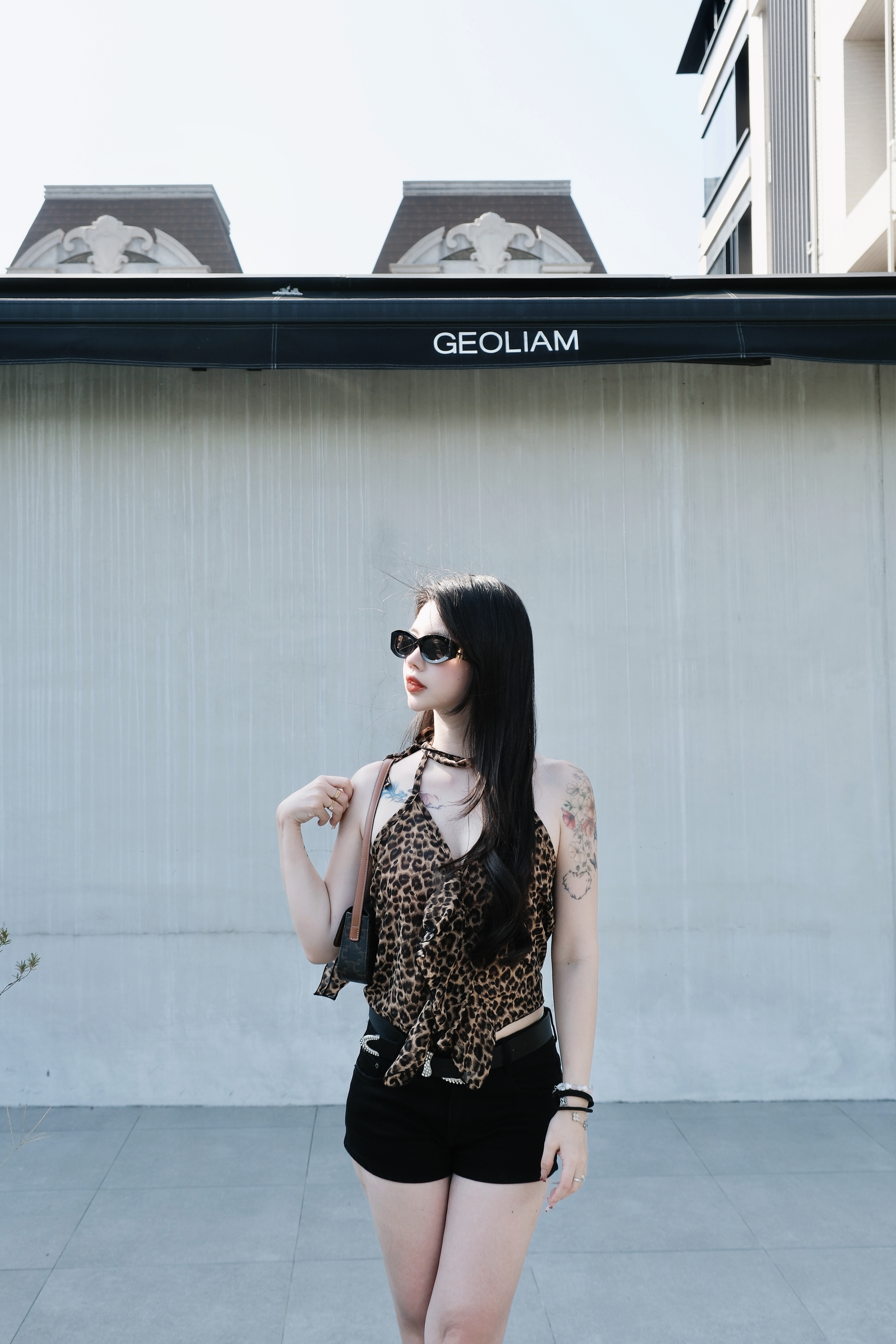 性感豹紋掛脖吊帶🌶️