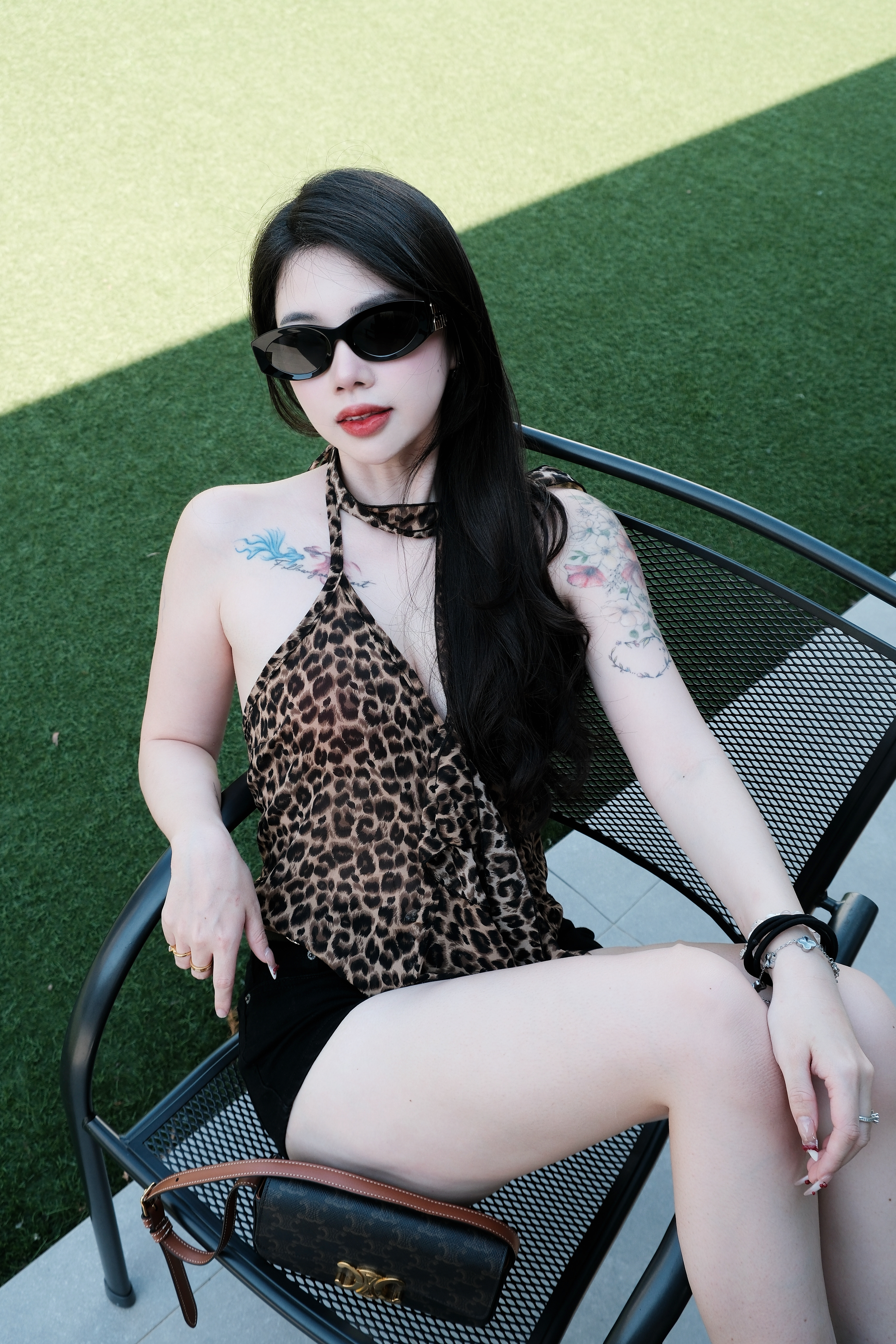 性感豹紋掛脖吊帶🌶️