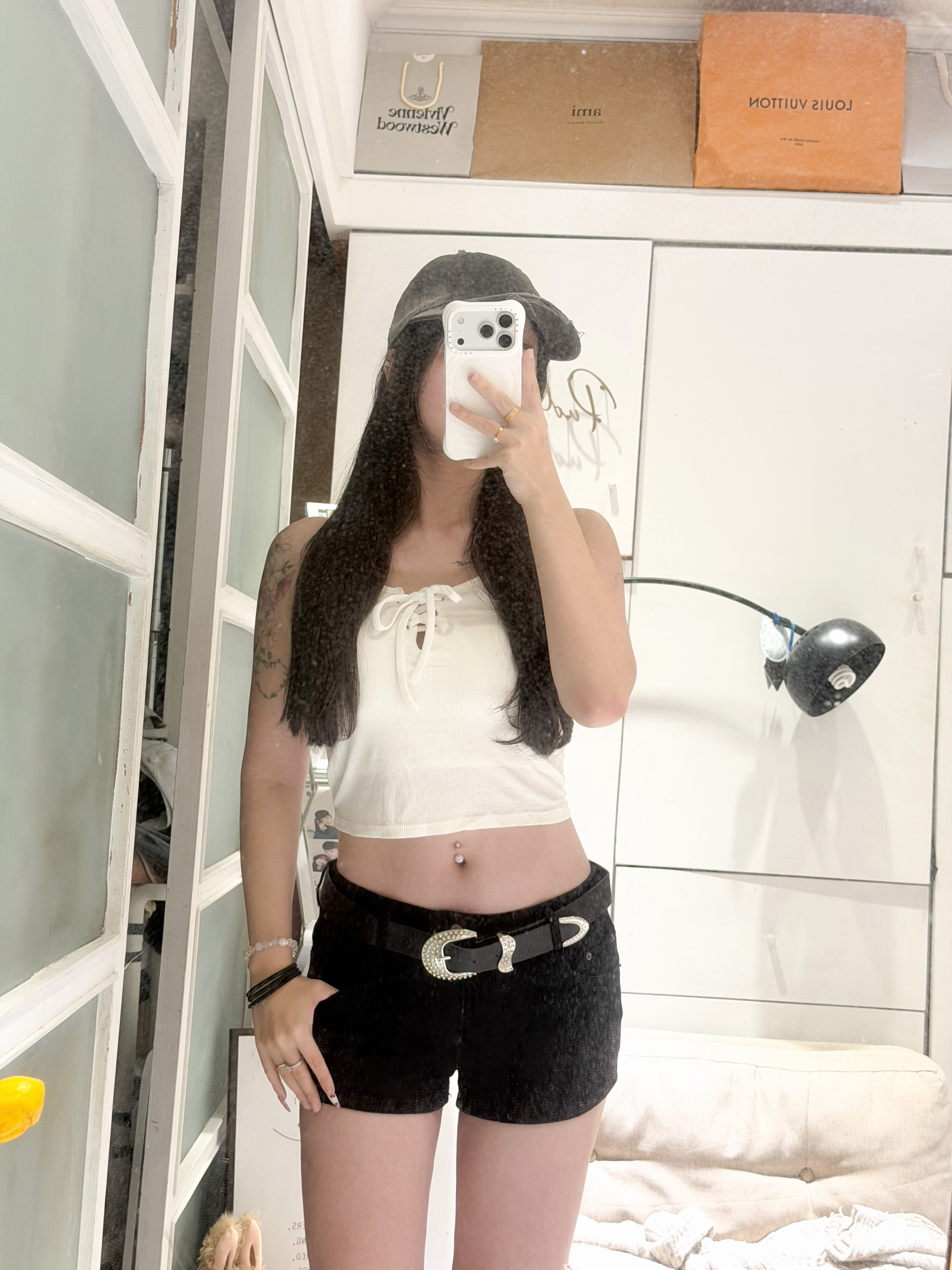 綁帶棉質背心💖（附胸墊