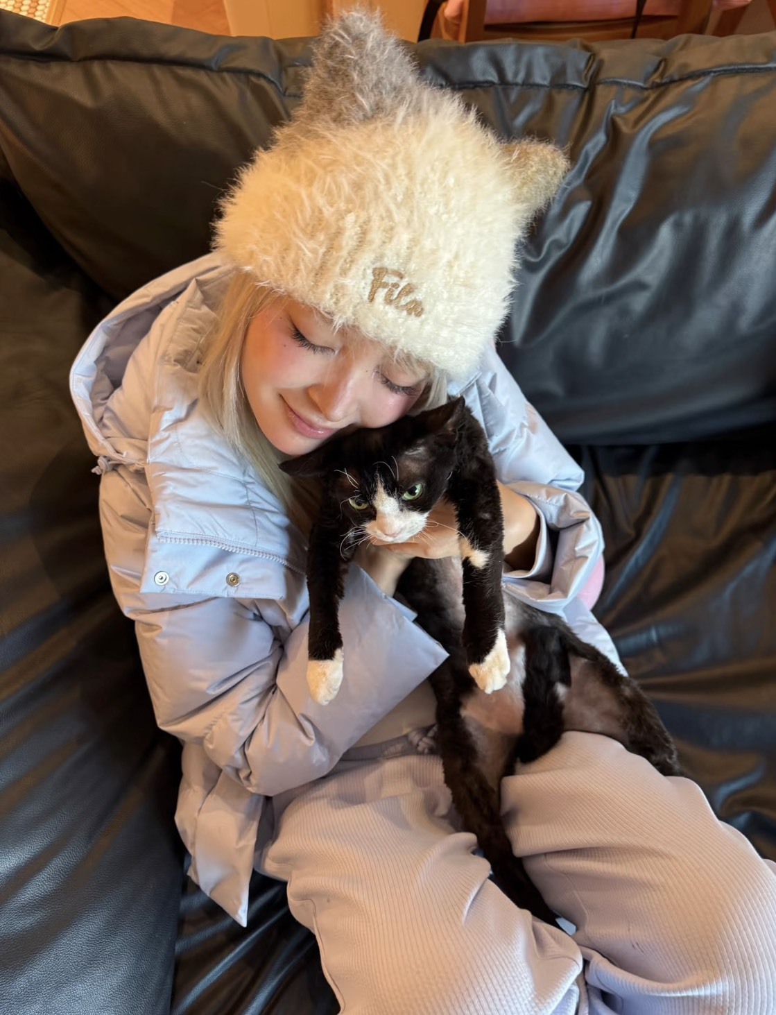 <🐾萌小喵> FILA 毛茸茸 猫耳帽 六色