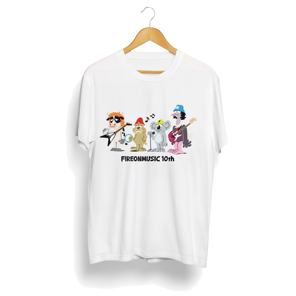 【 FIRE ON MUSIC 火氣音樂 】火氣音樂 x CITY PIG 十週年主視覺Tee