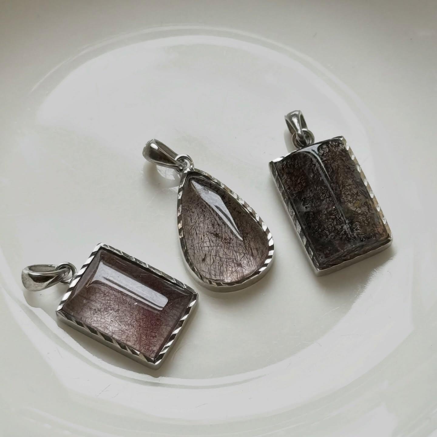 [原石] 超七水晶 925銀 項鏈 吊墜