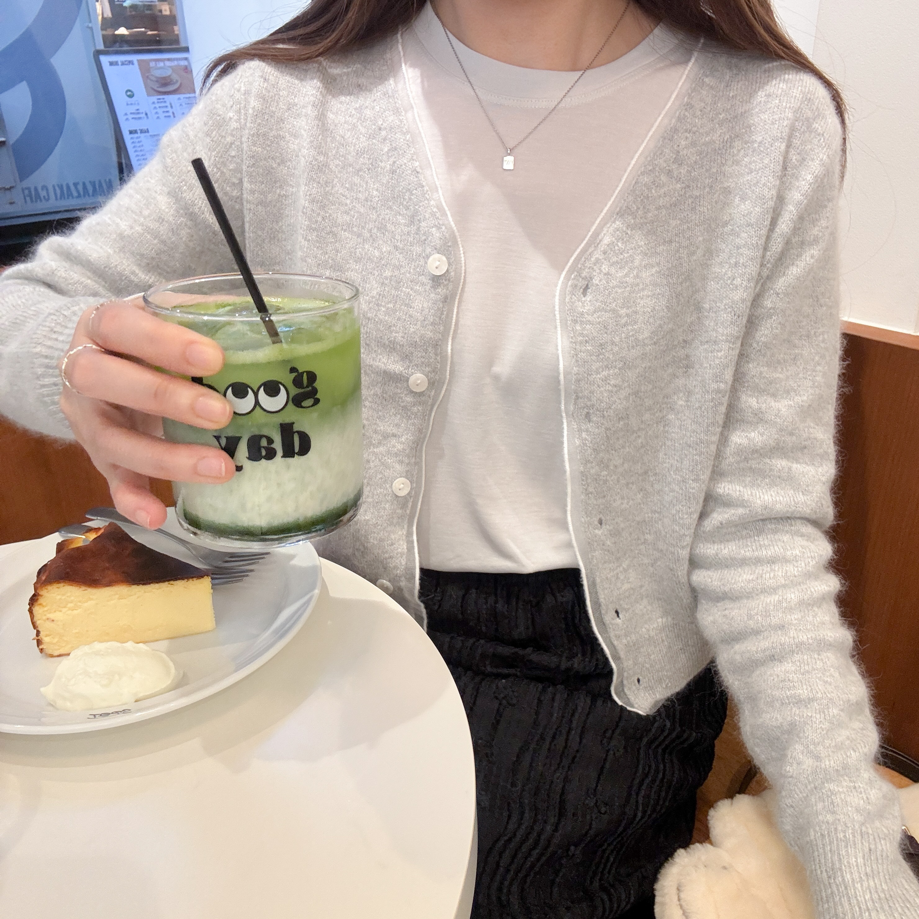 浣熊毛透視紗邊外套