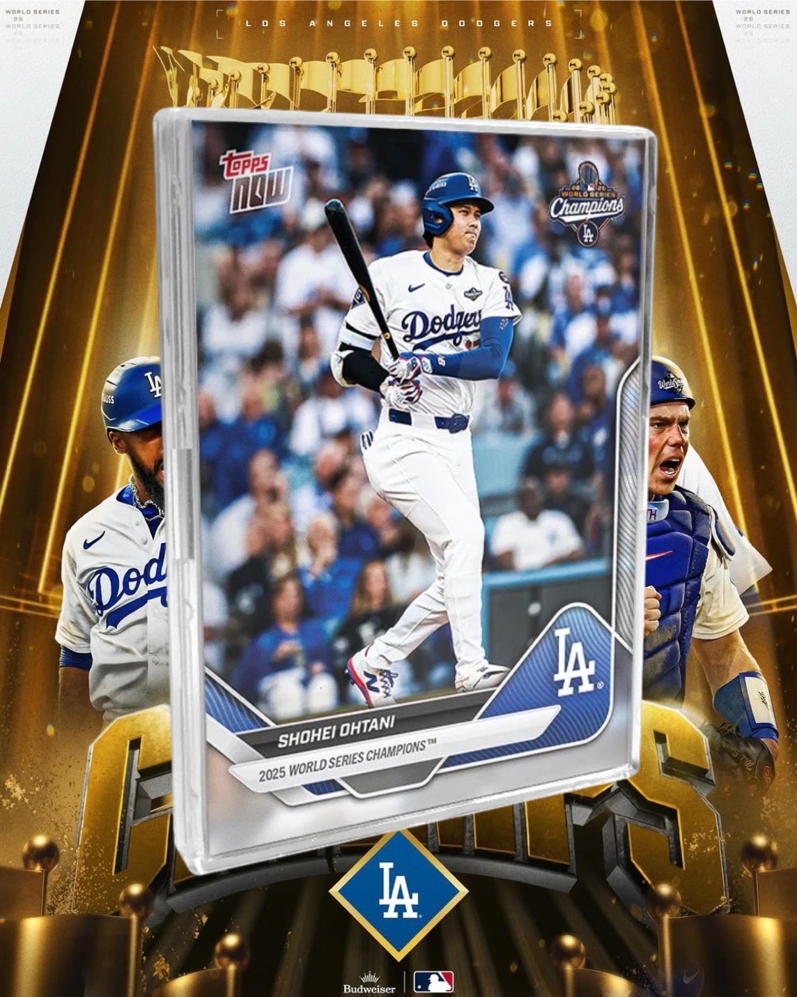 Topps Now 世界大賽 道奇隊 總冠軍 紀念卡 MLB