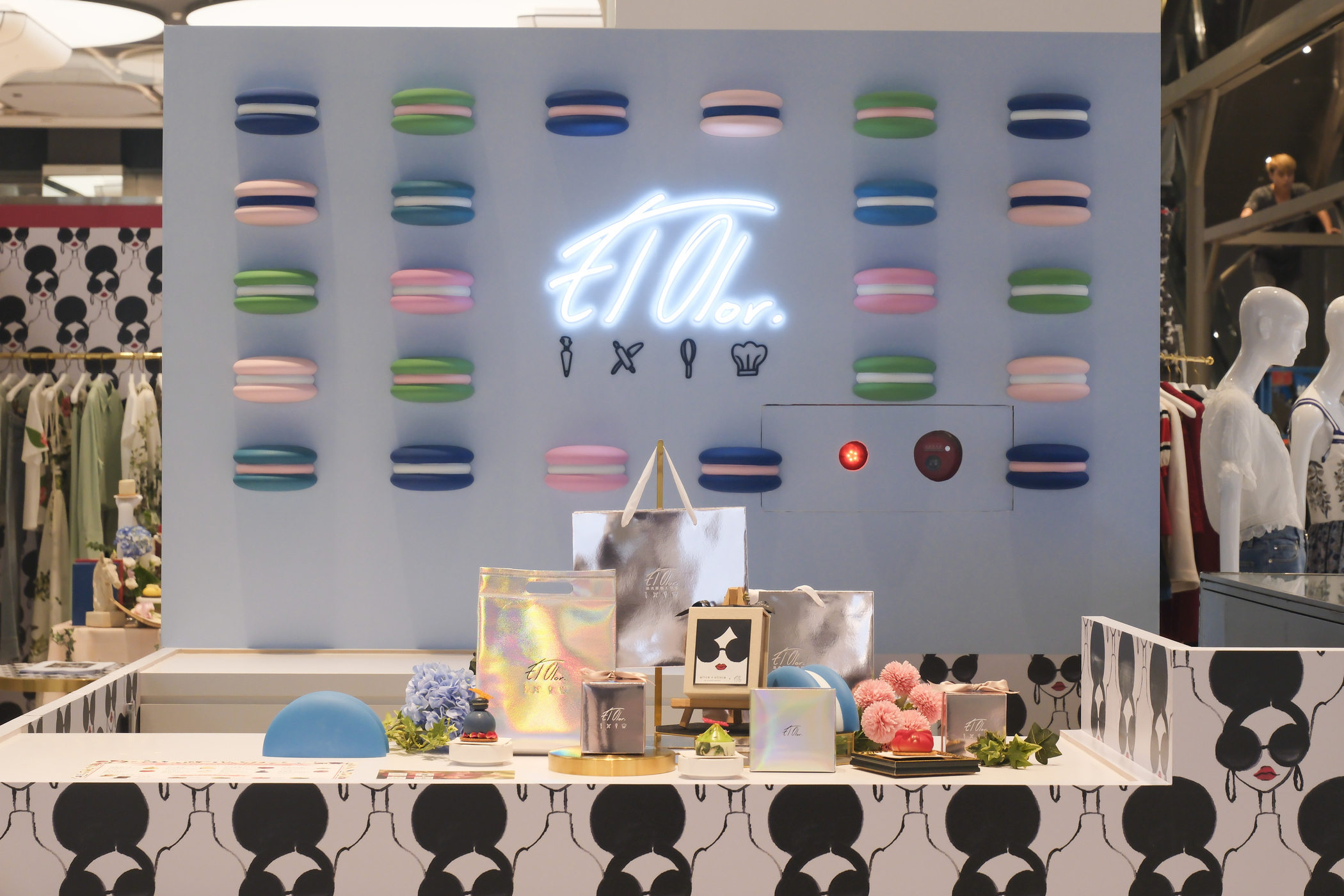 El.Olor × alice + olivia|甜點展出現場 El.Olor × alice + olivia 聯名甜點展出:現場情境照片