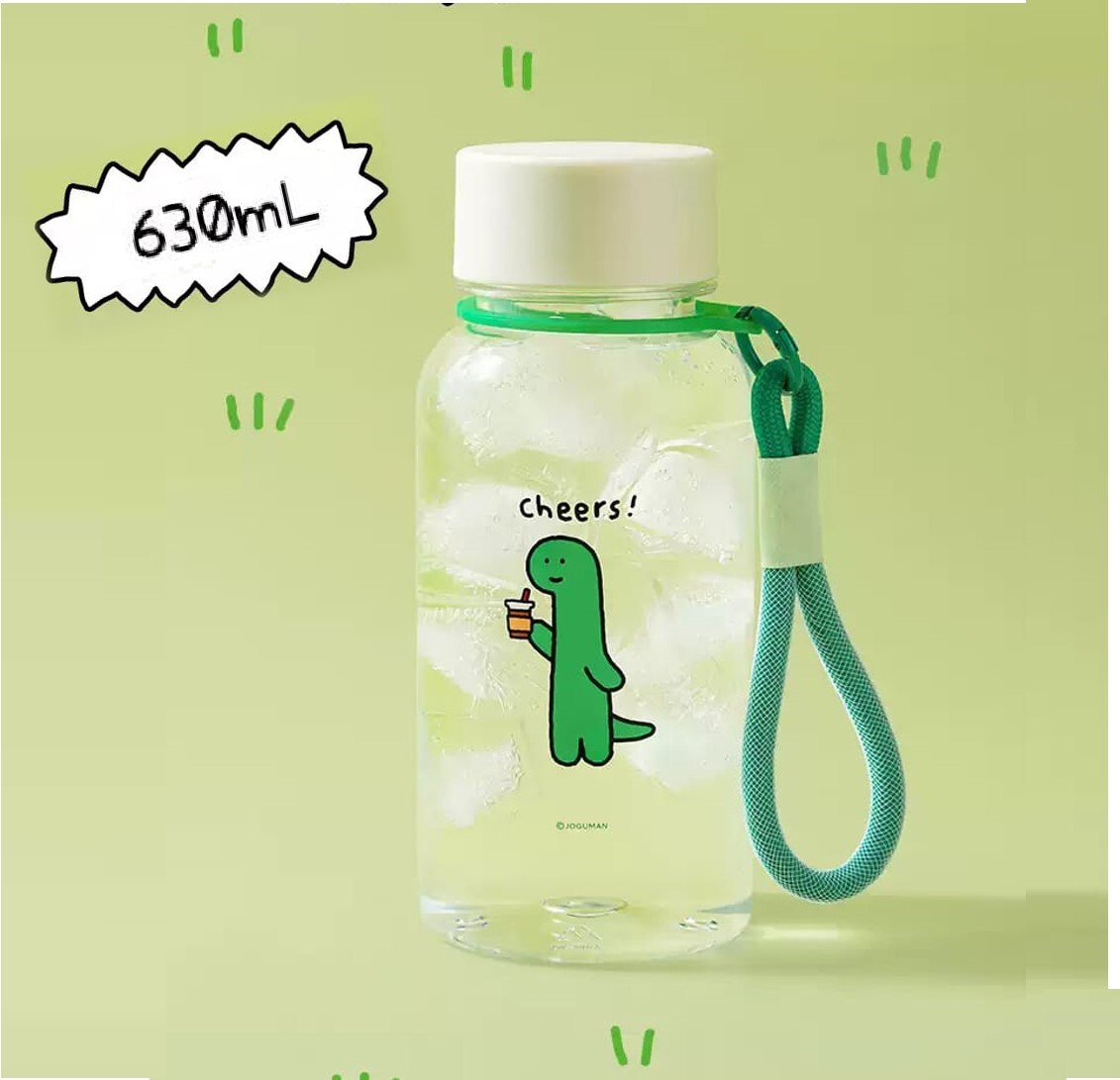 JOGUMAN 療癒系恐龍|便攜式運動水樽(630ml)
