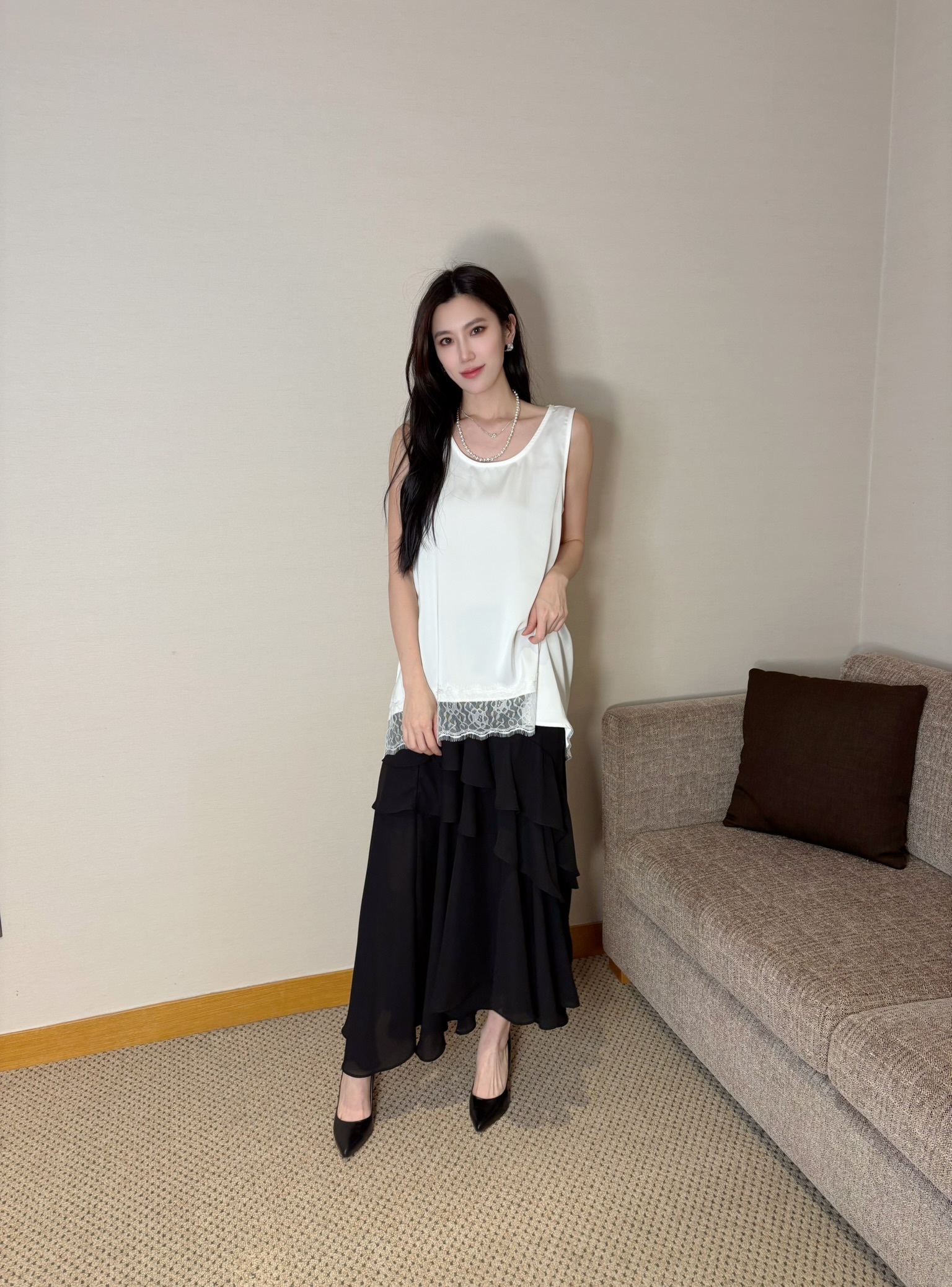 不規則多層次長裙