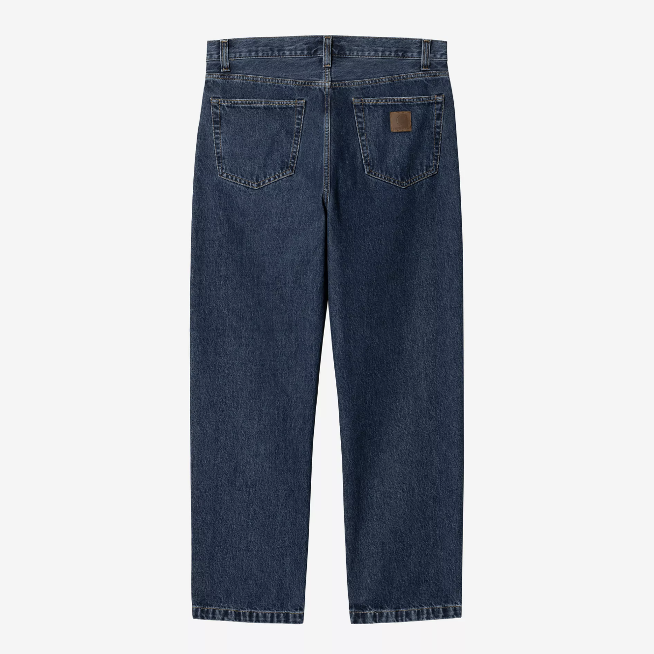 -(B2d02)-CARHARTT WIP AARON PANT BLUE STONE WASHED 直筒褲 水洗藍-I034237-0106
