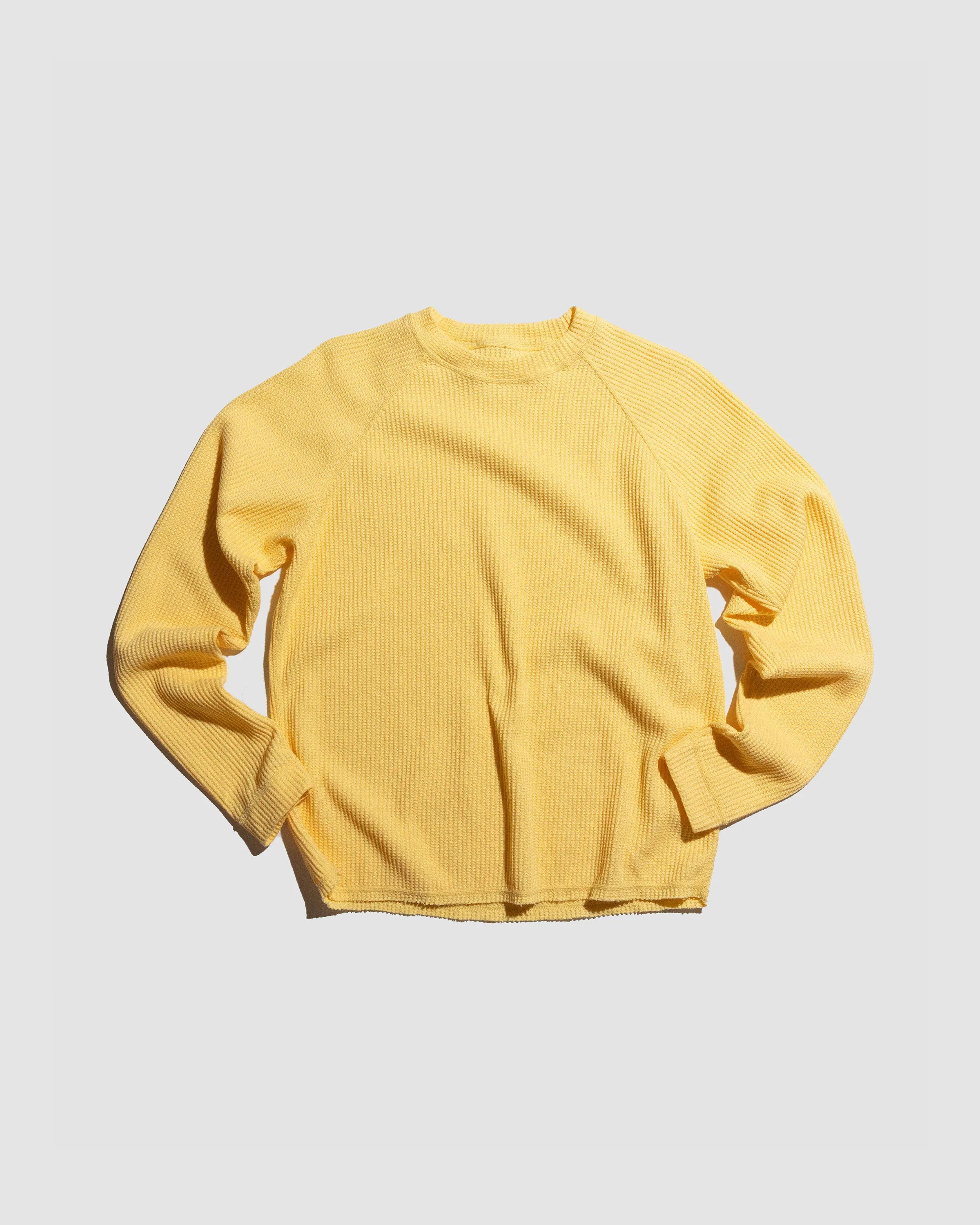 YANGI Raglan Sleeves Waffle Top