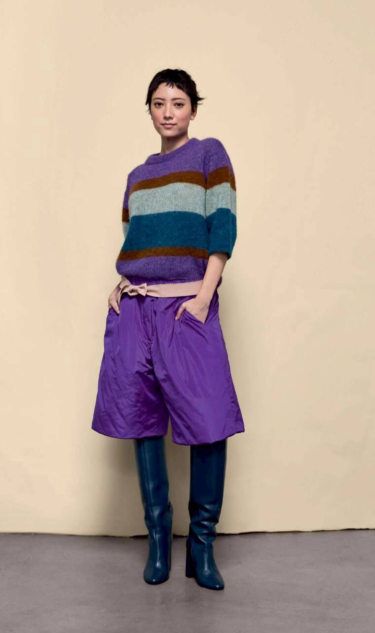 NIU 京都文藝漸層毛海長袖毛衣