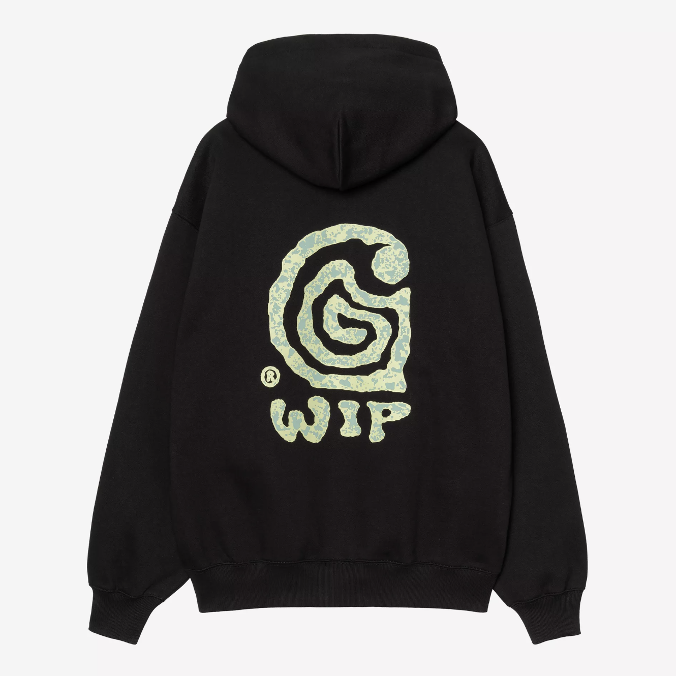 -(B2a0102)-CARHARTT WIP HOODED HELIX SWEATSHIRT 螺旋 帽Ｔ黑色/白色-A252022