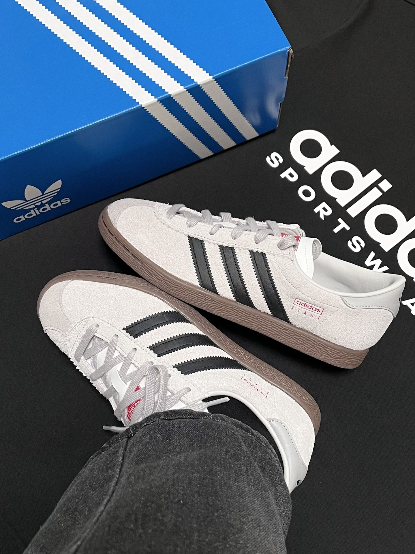 ADIDAS ORIGINALS STADT 煙霧灰 米灰 黑灰 焦糖底 麂皮 男鞋 JR6342 / 調貨