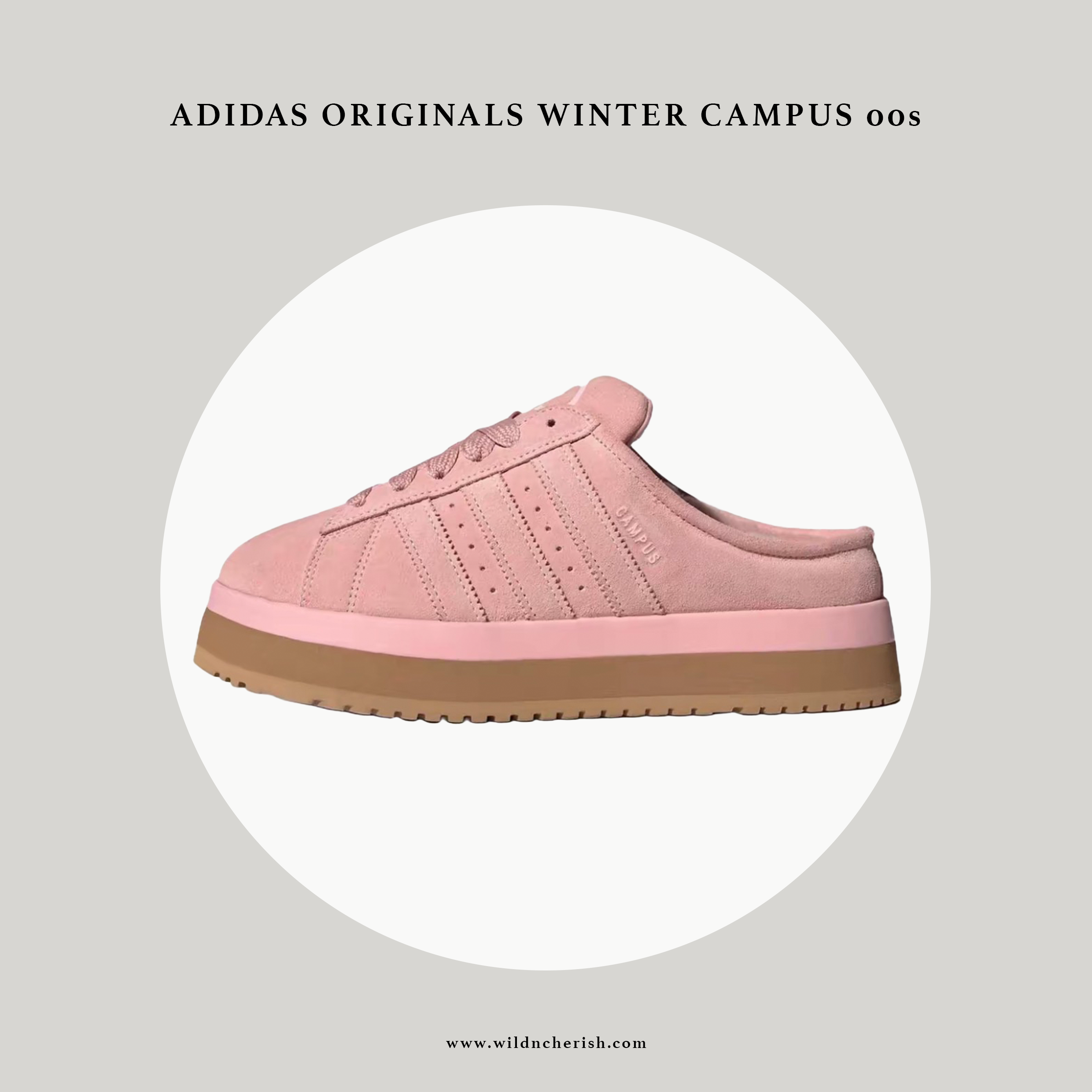 預訂 | Adidas Originals Winter Campus 00s 毛毛款 粉紅色