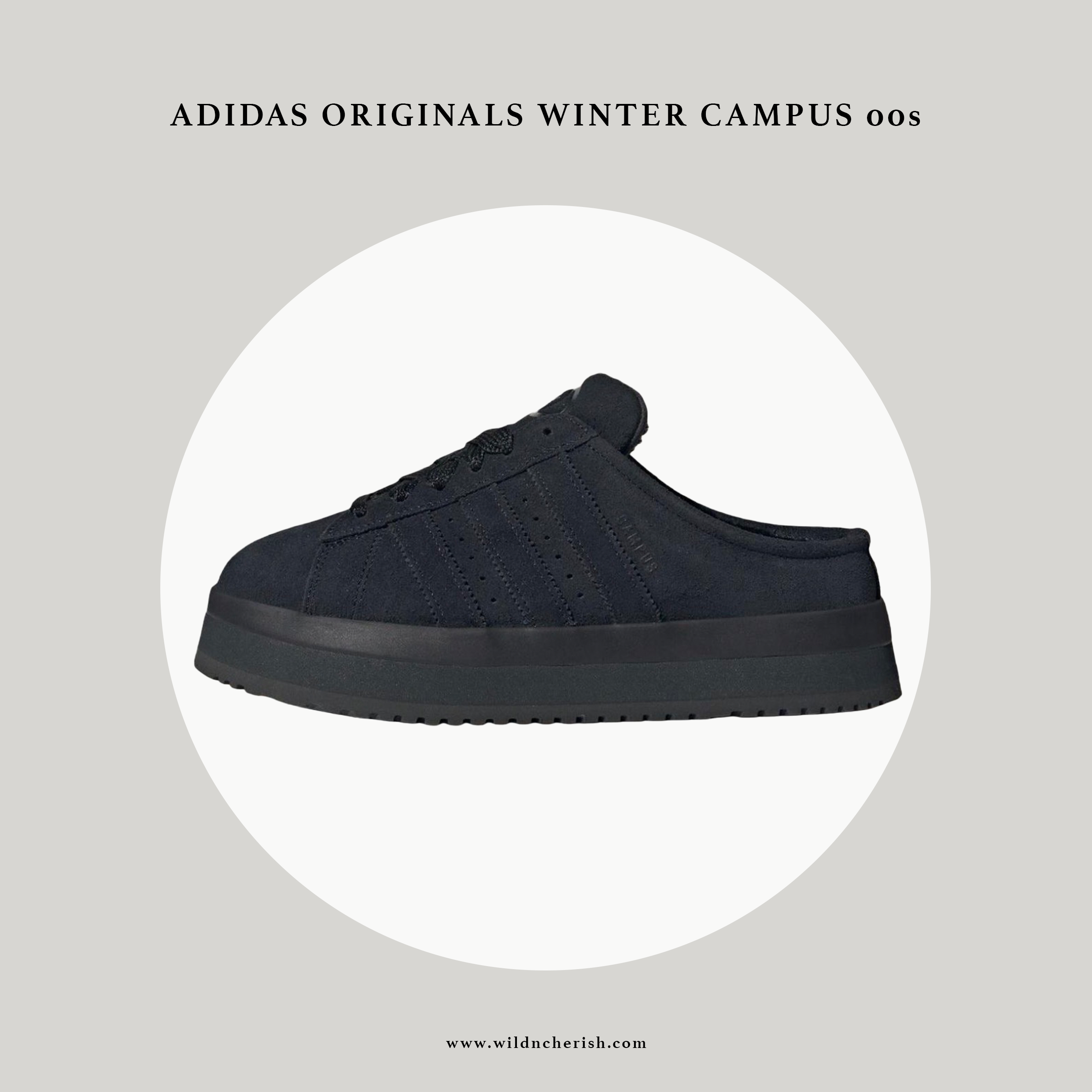預訂 | Adidas Originals Winter Campus 00s 毛毛款 黑色
