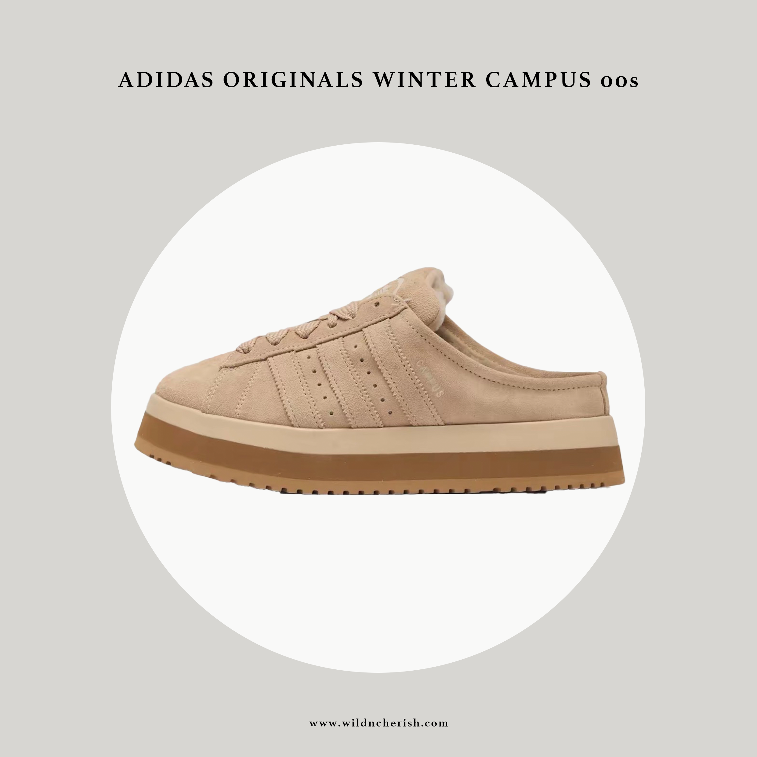 預訂 | Adidas Originals Winter Campus 00s 毛毛款 奶茶色