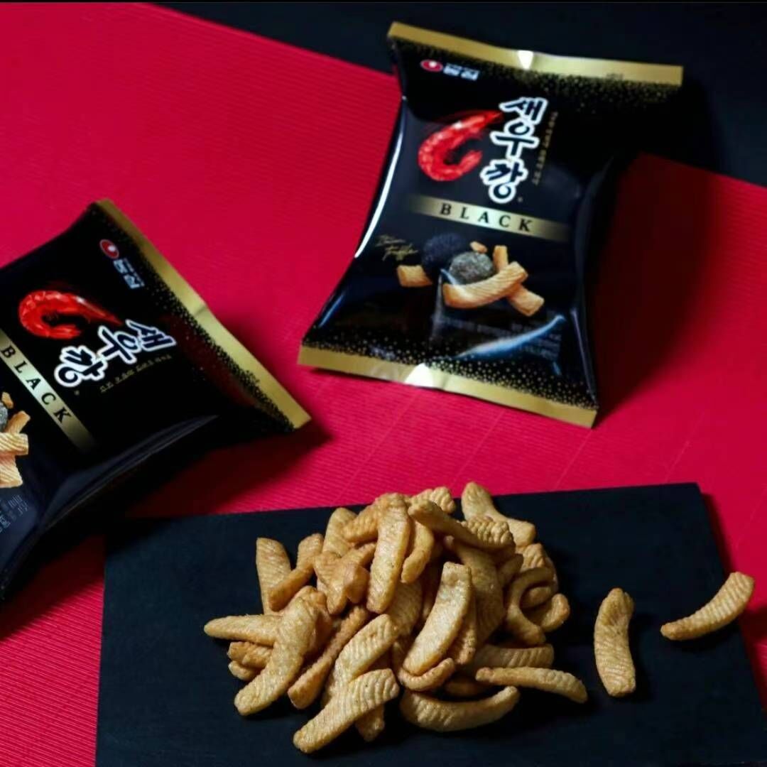 現 貨 (由倉庫直出)丨韓國零食 秒殺零食🥰 韓國農心黑松露蝦條 80G