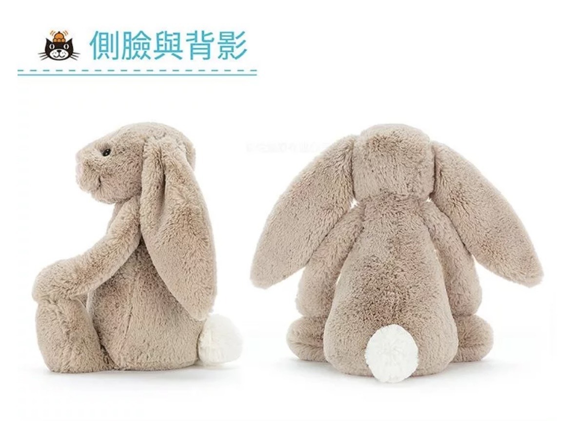 JELLYCAT Bashful Beige Bunny 拿鐵灰兔31cm