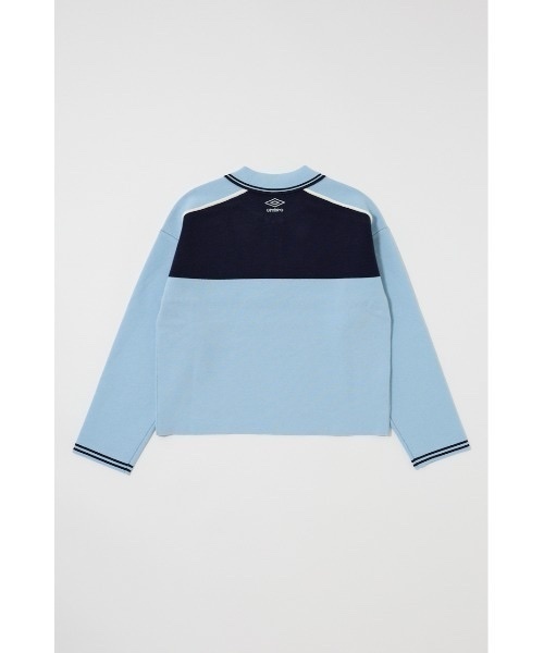 MOUSSY / UMBRO HALF ZIP TEAM KNIT SHIRT