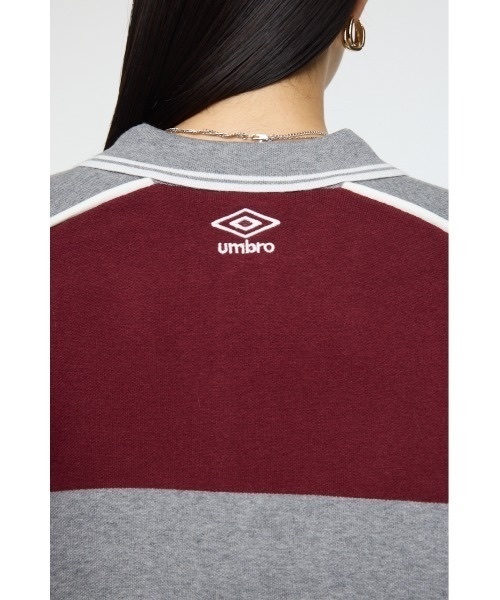 MOUSSY / UMBRO HALF ZIP TEAM KNIT SHIRT