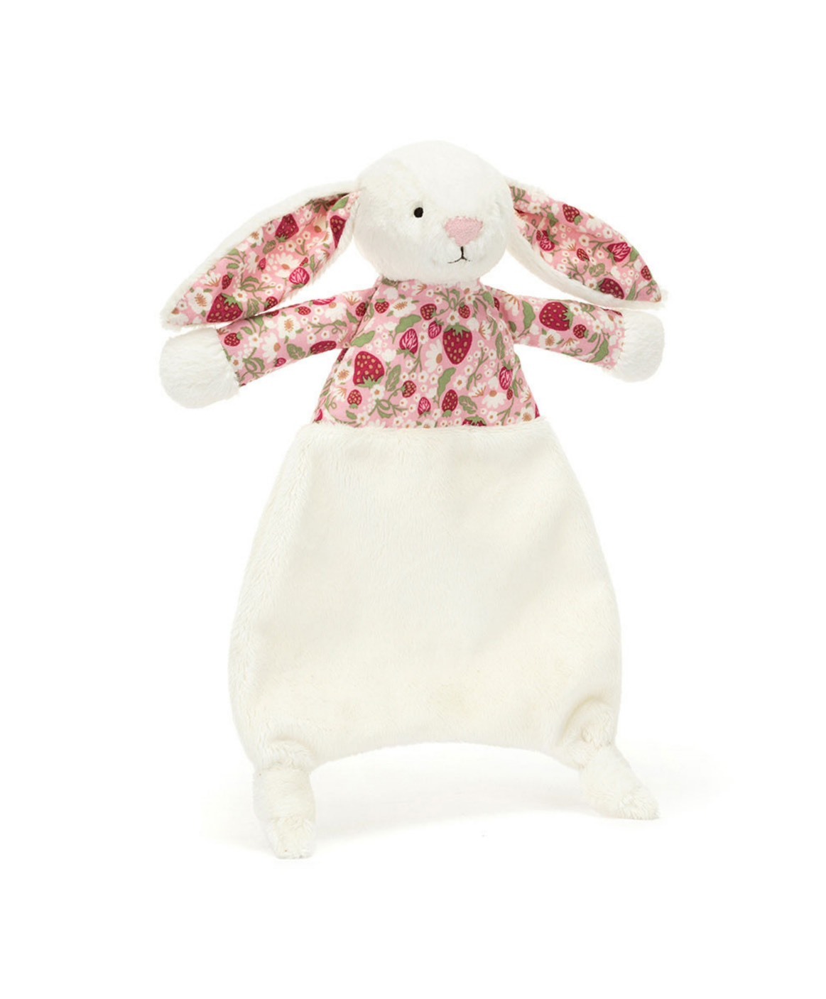 JELLYCAT Blossom Cream Bunny Berry Comforter 碎花典雅白兔 安撫甜睡巾