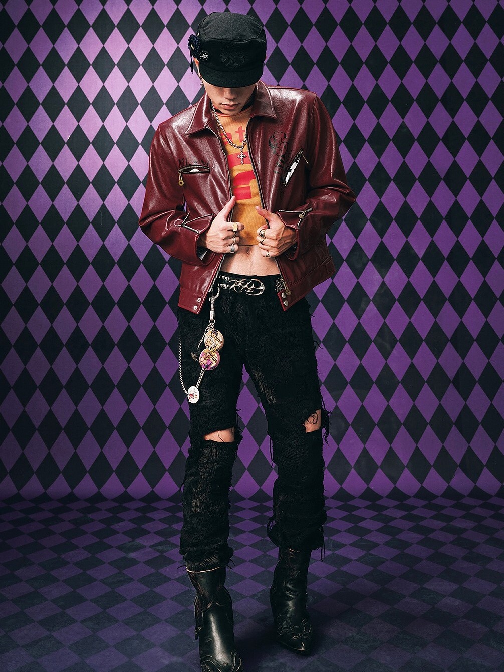 MEDM x JOJO的奇妙冒險 布加拉提線稿 胸前口袋  翻領外套