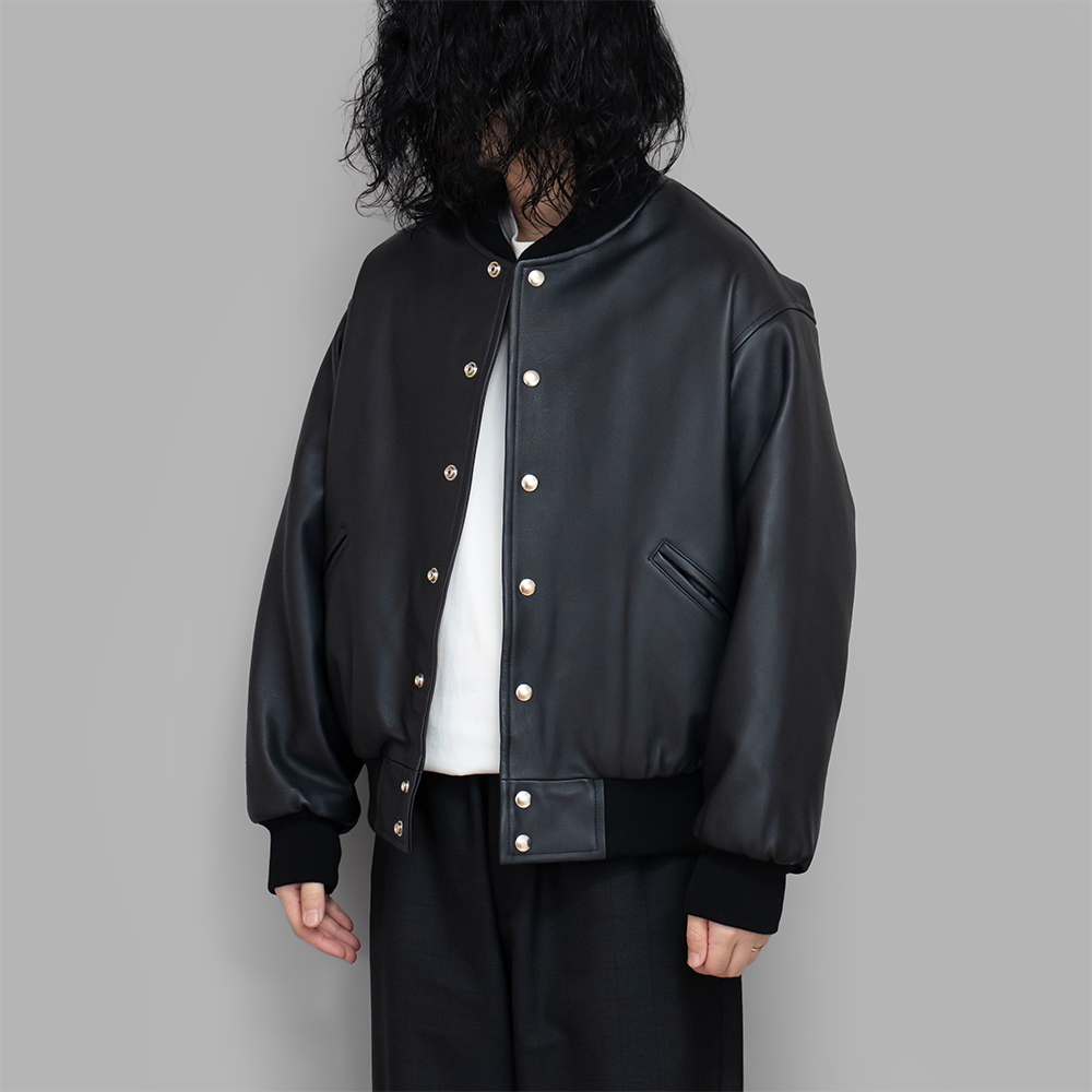 A.PRESSE 2025 A/W LEATHER AWARD JACKET (25AAP-01-04) - PRE ORDER ITEM (預訂中)