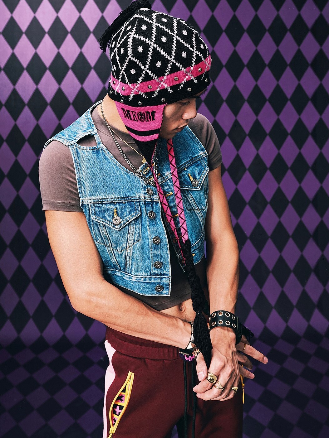 MEDM x JOJO的奇妙冒險 米斯達款 護耳保暖  針織帽