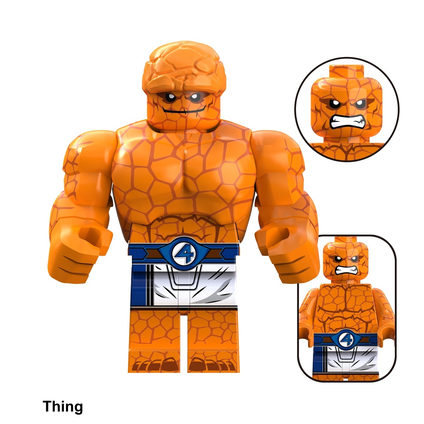 The Fantastic Four Thing Custom Minifigures Minifigs Fit Lego TV6213 TV1108