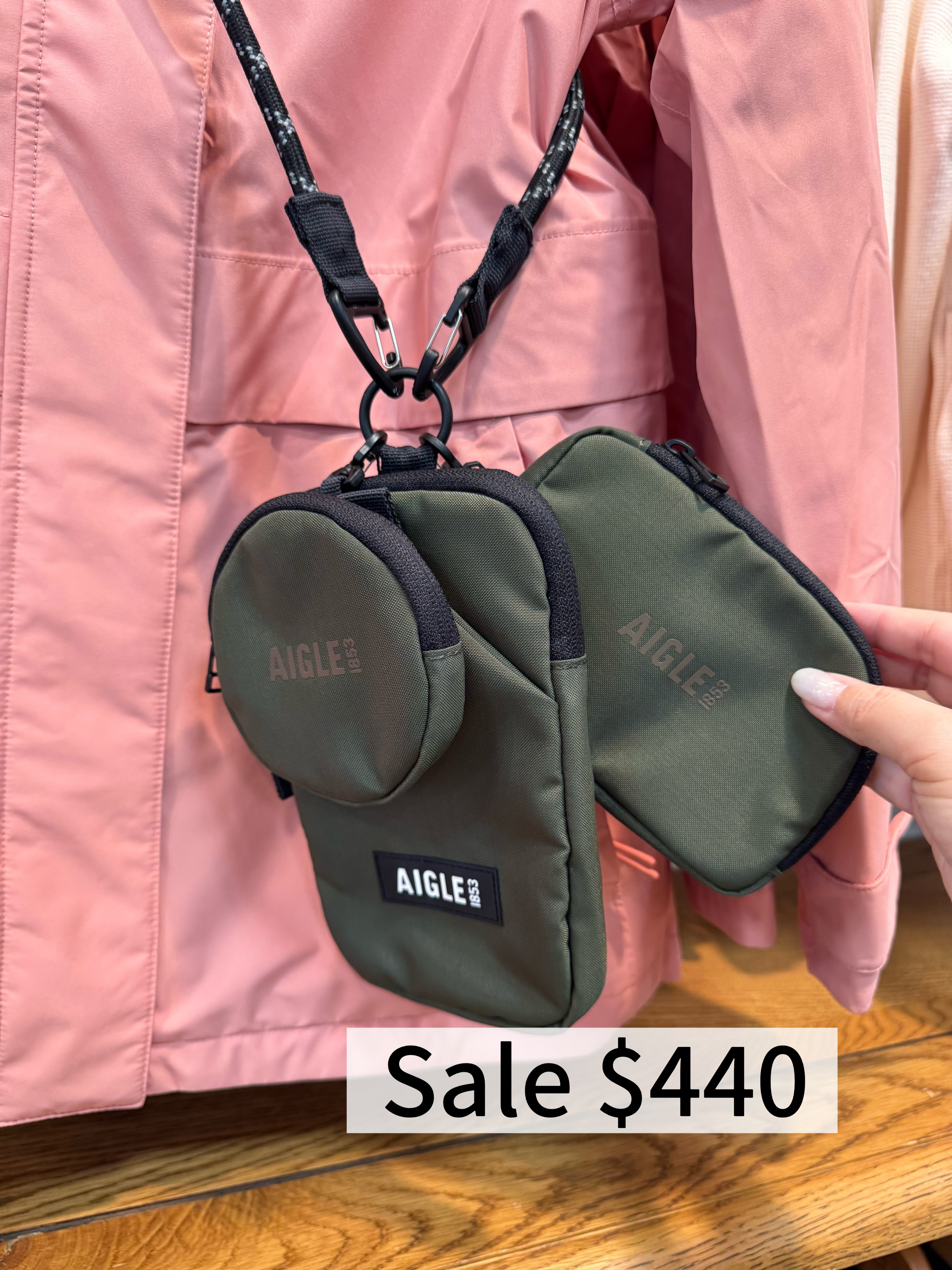 11月Outlet現場 Aigle 三件套小包