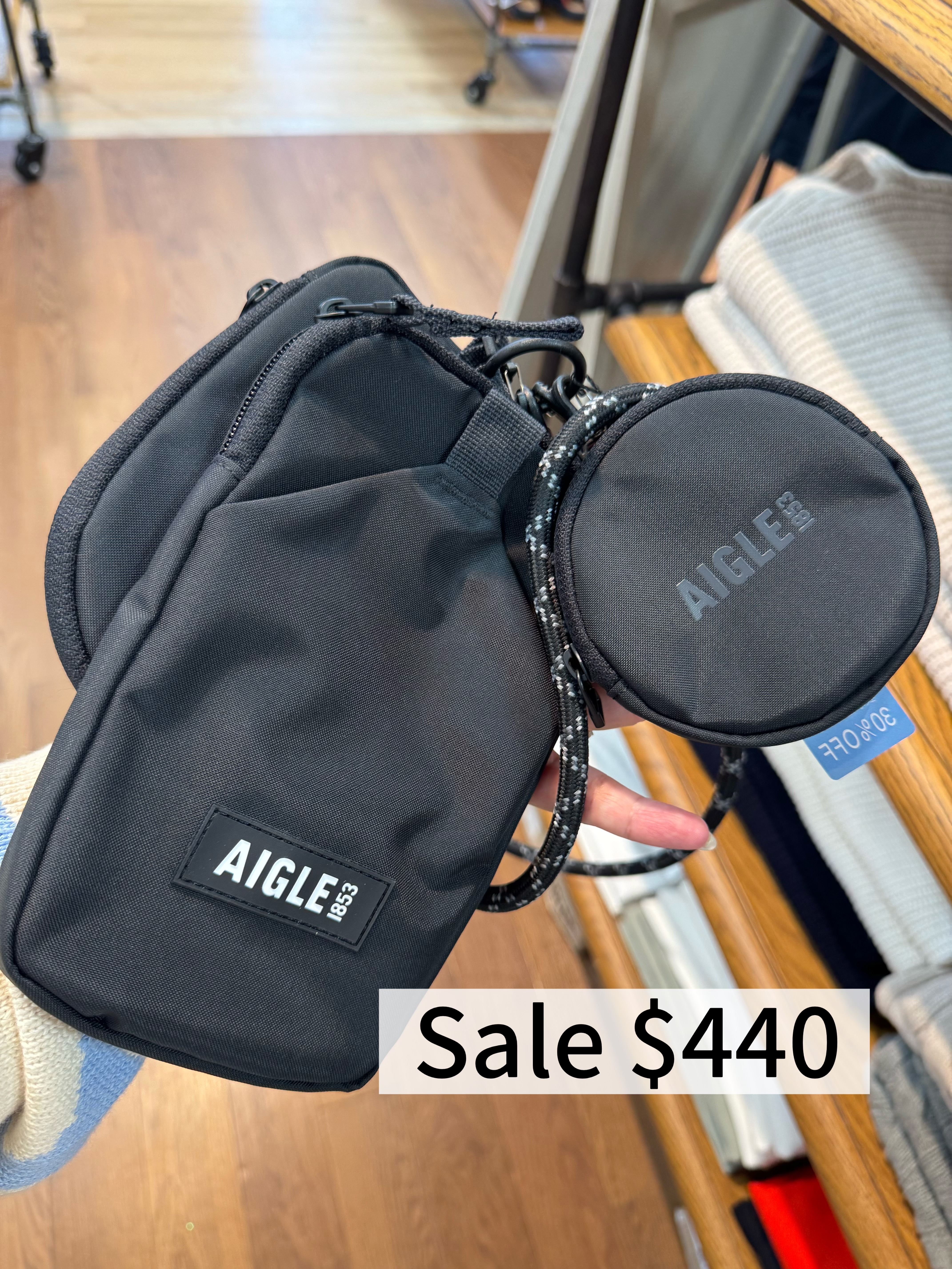 11月Outlet現場 Aigle 三件套小包