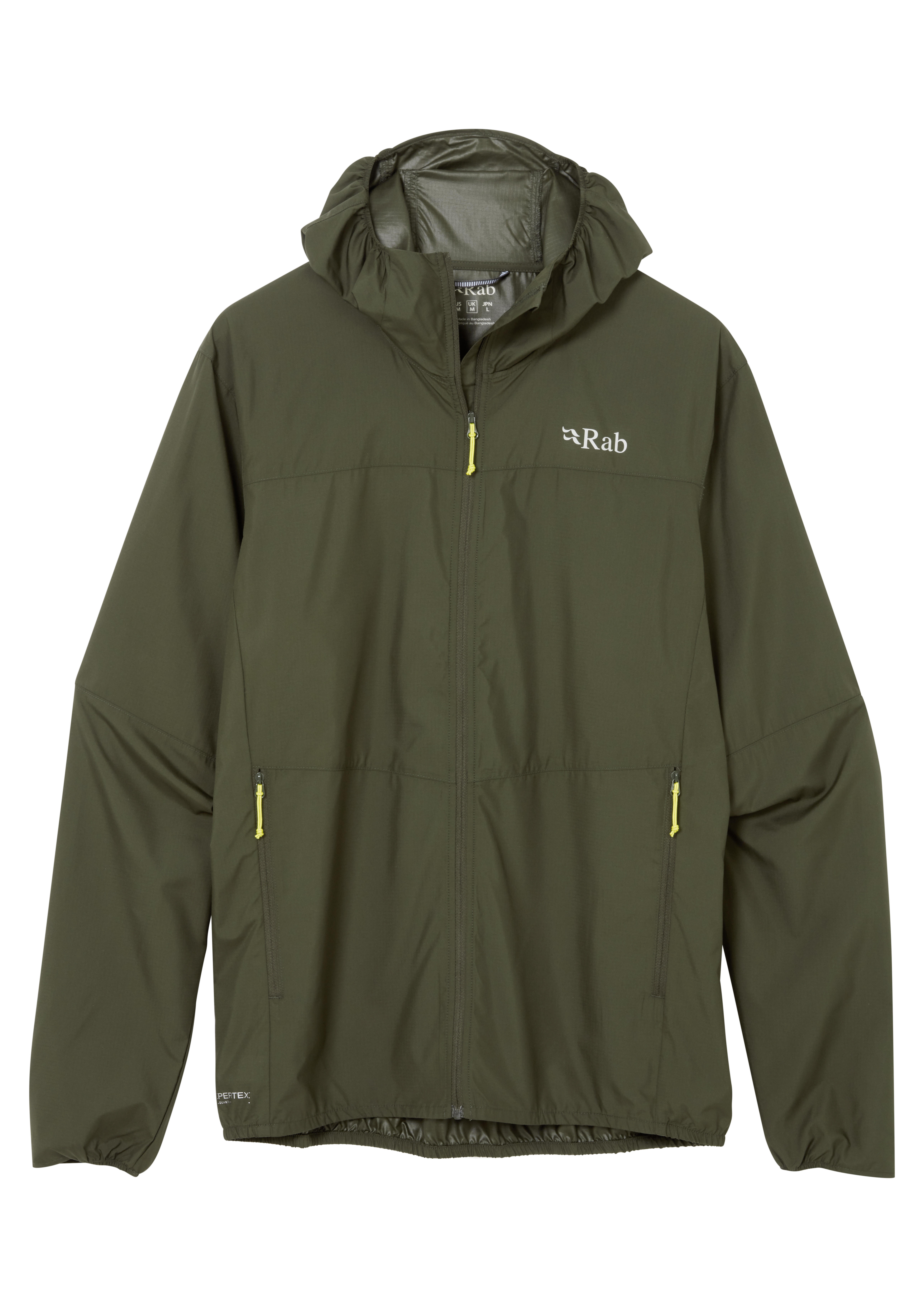 Rab Men's Windgather Hooded Jacket #QWS-84 ( Army • ARM )