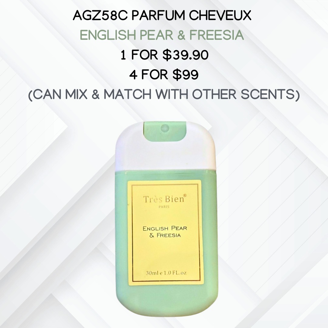 1 AGZ58 PARFUM CHEVEUX - 𝗘𝗡𝗚𝗟𝗜𝗦𝗛 𝗣𝗘𝗔𝗥 & 𝗙𝗥𝗘𝗘𝗦𝗜𝗔.