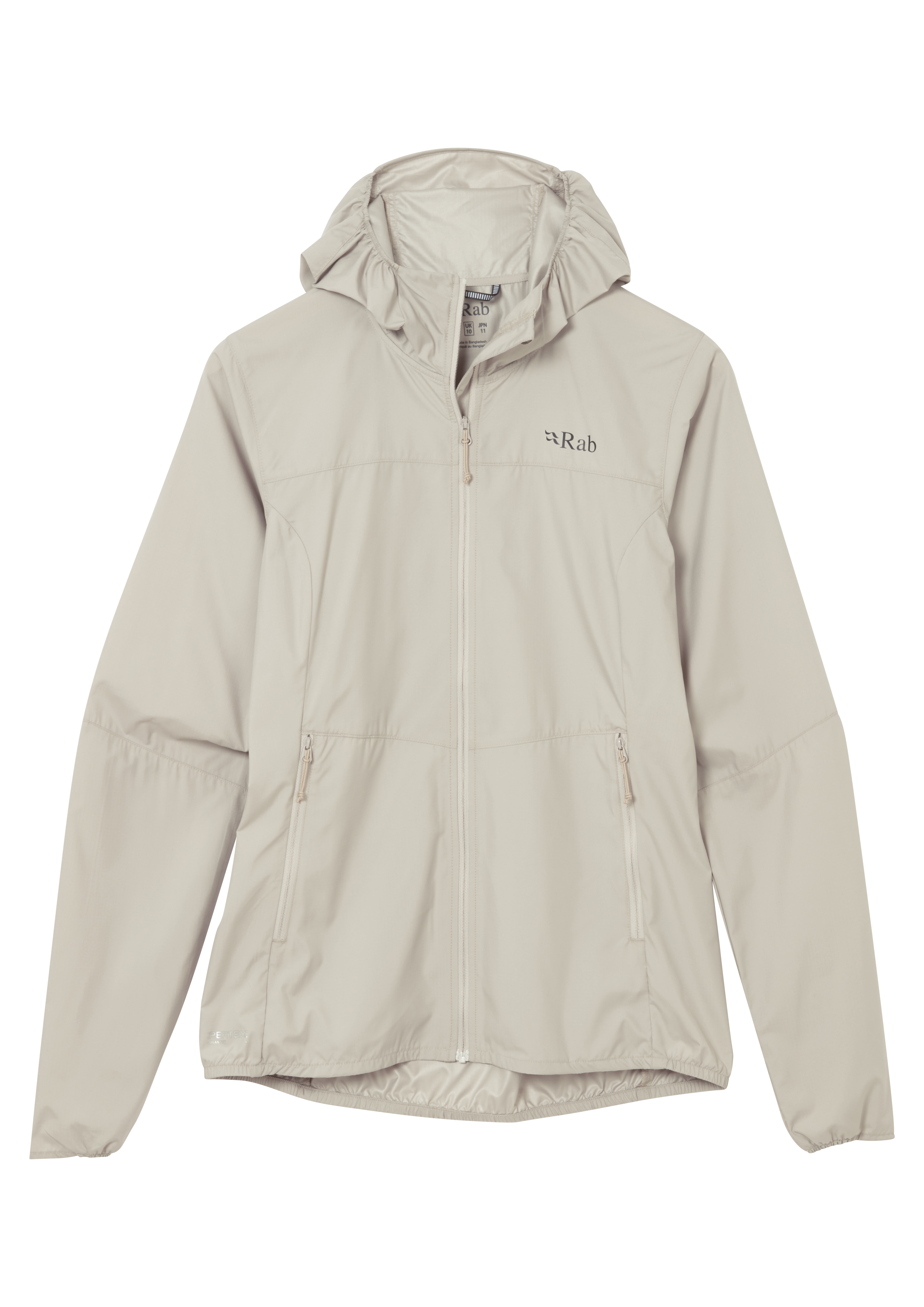 Rab Women's Windgather Hooded Jacket #QWS-85 ( Pebble • PBE )