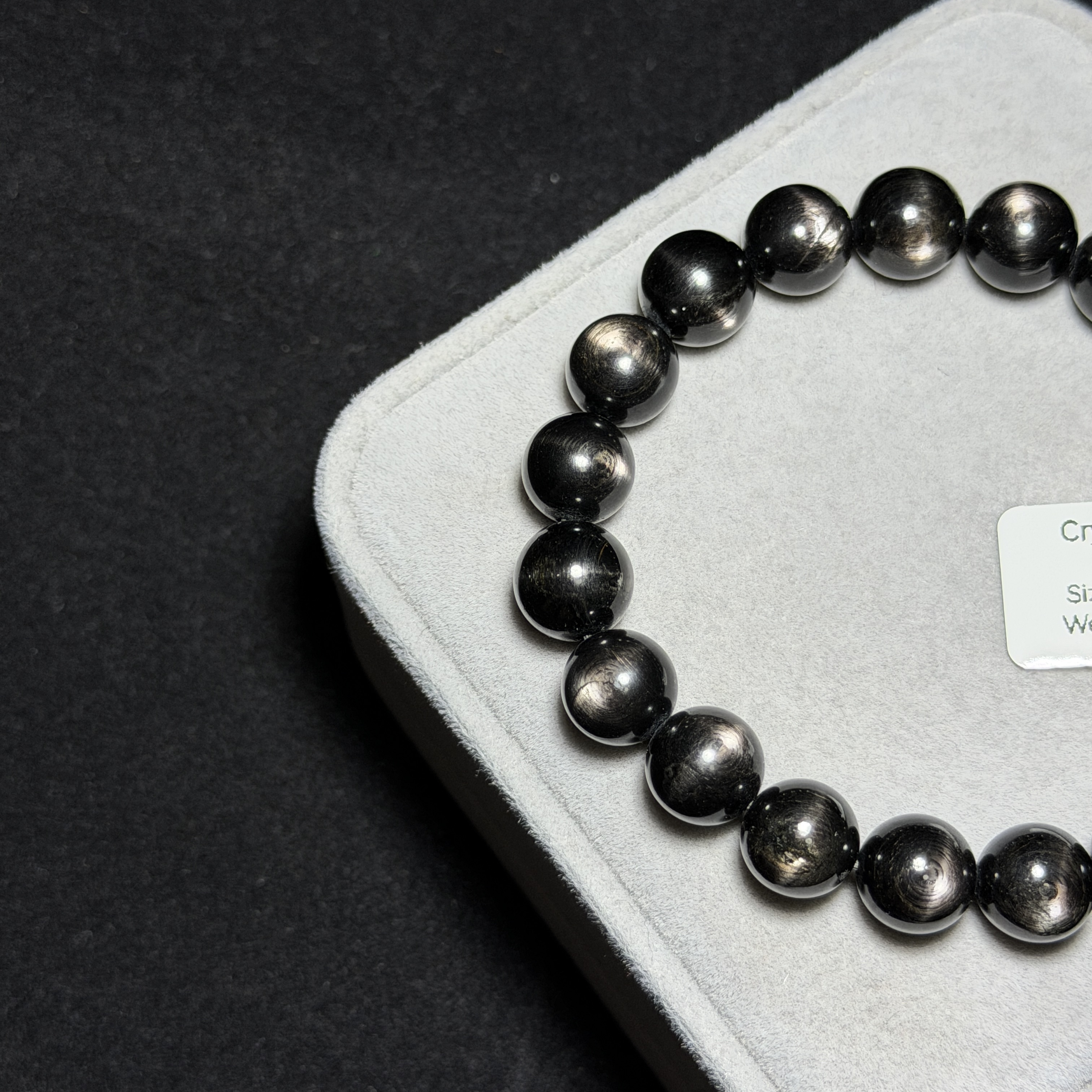 高質金運石(黑銀線) 10+mm ZB2193