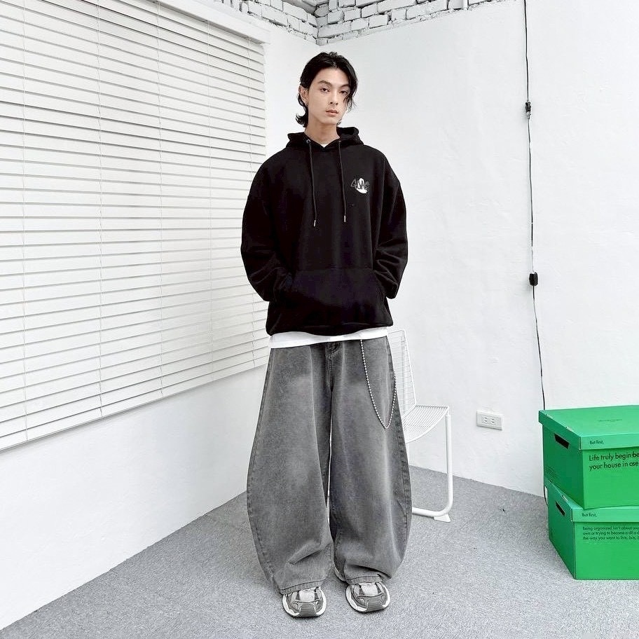 刷白 百搭 男女 彎刀 牛仔 長褲 彎刀褲