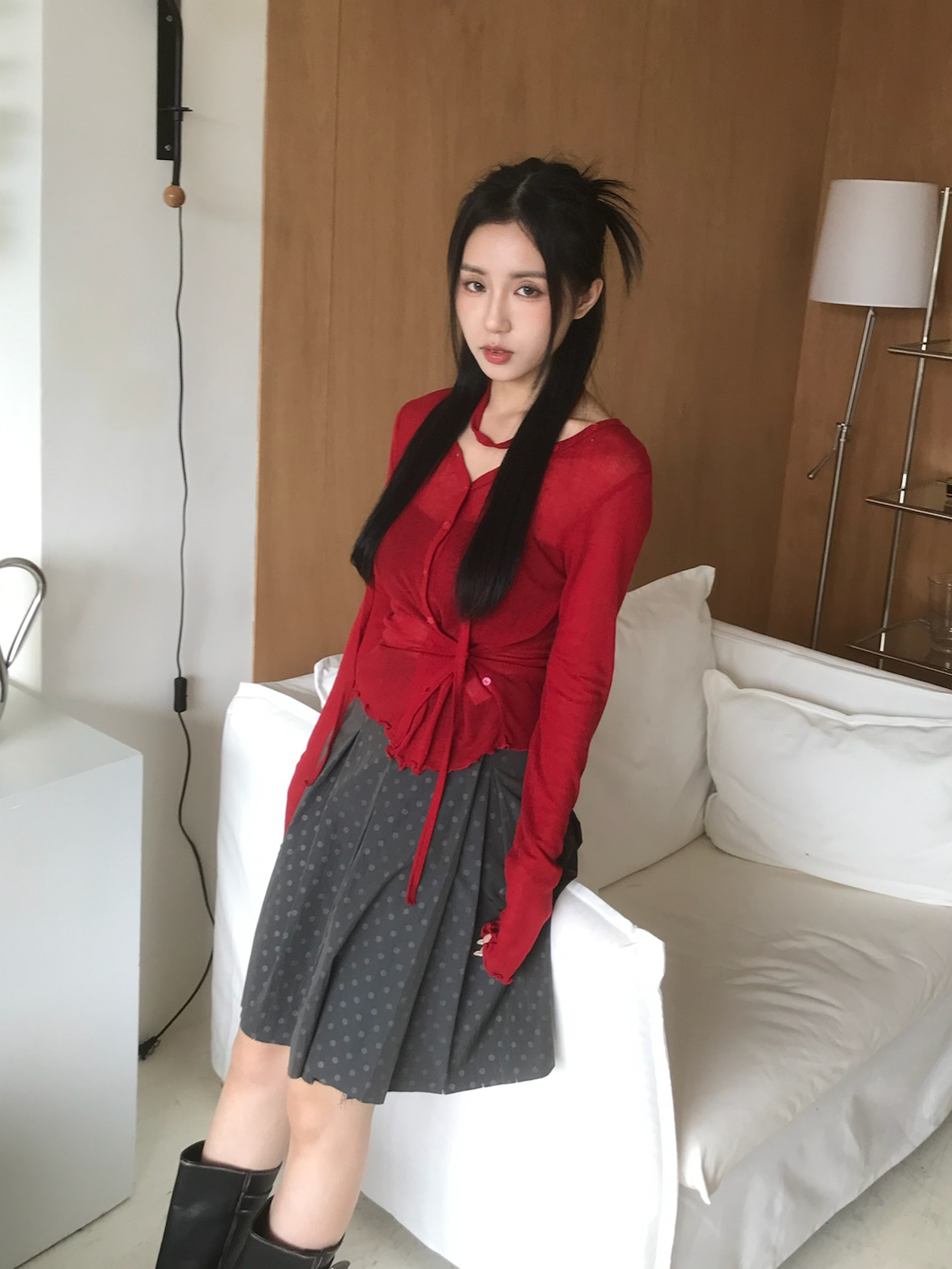 Ribbed Wool Cardigan #罩衫