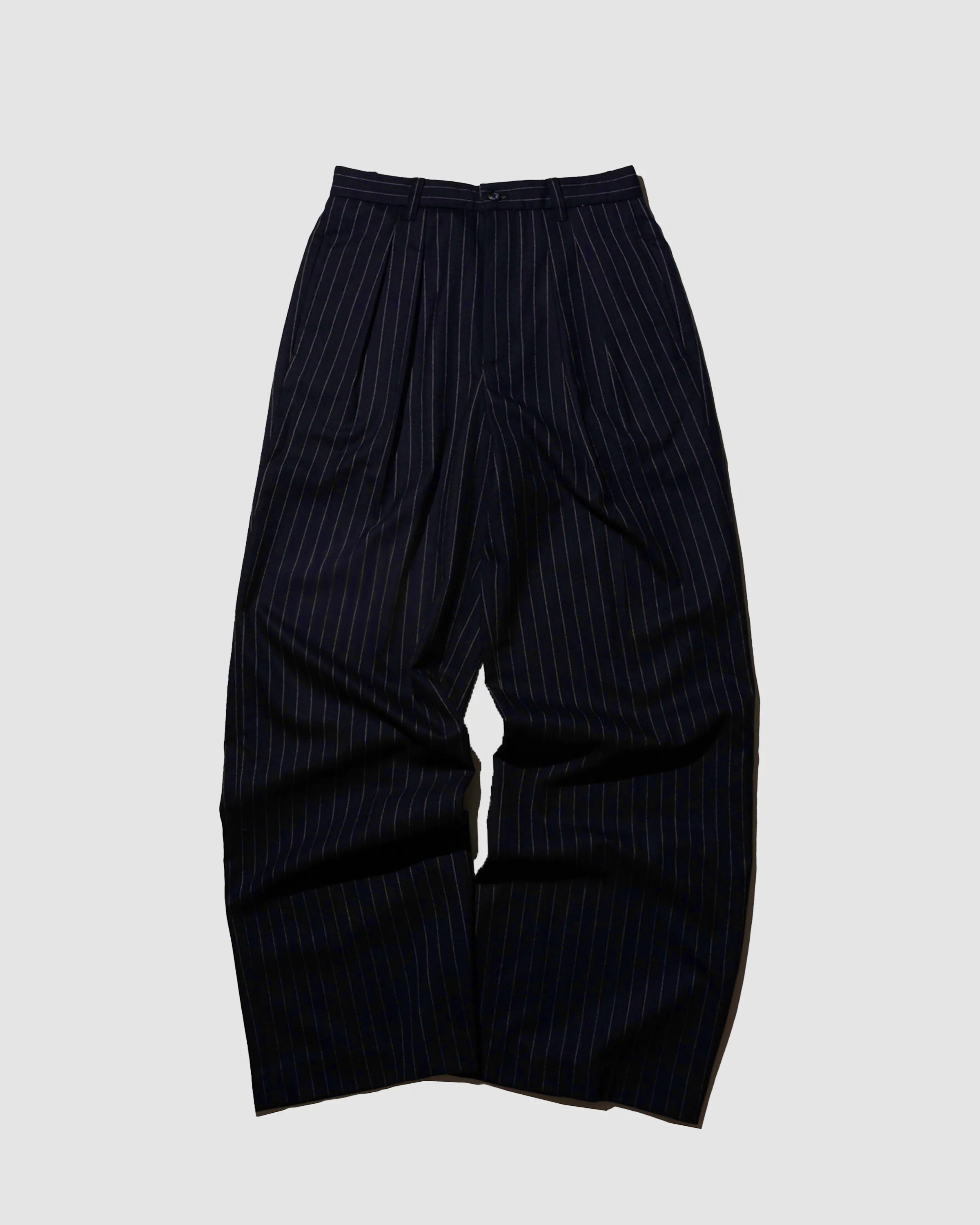 YANGI Wool-mixed Wide-legs Trousers