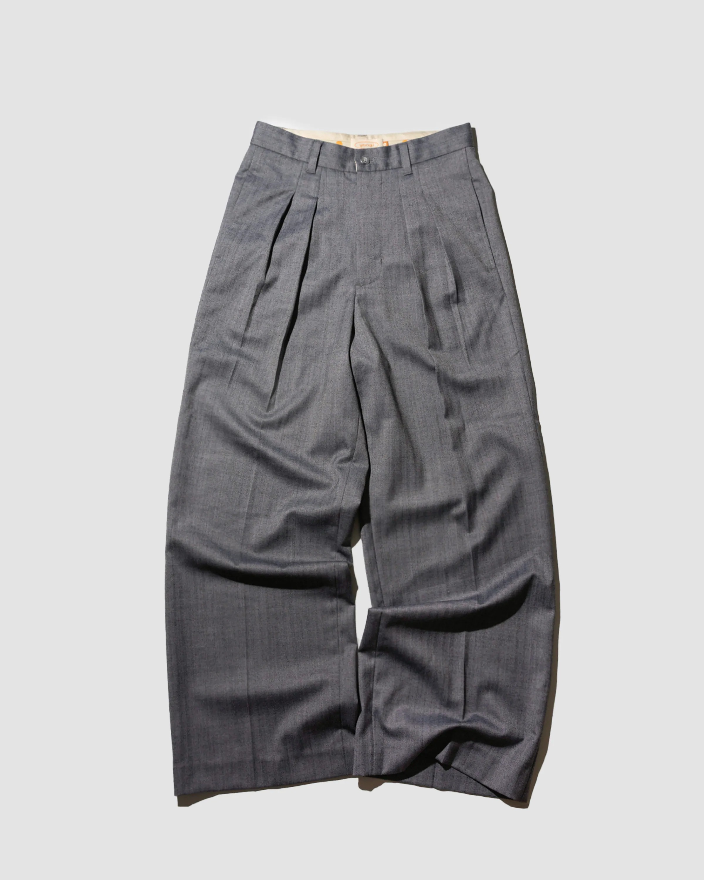 YANGI Wool-mixed Wide-legs Trousers