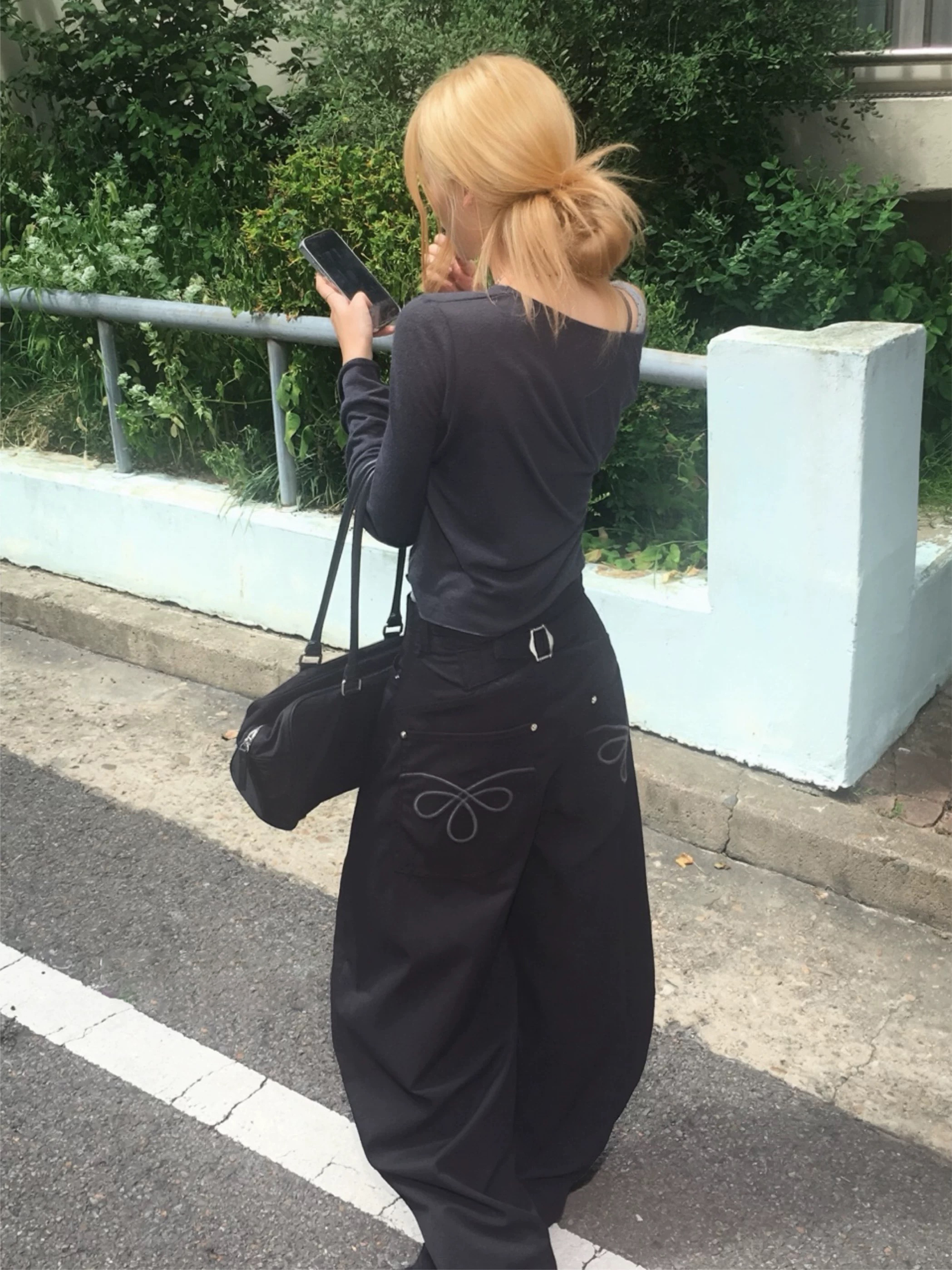 Riyad Crispy Cotton Balloon Wide Pants #長褲