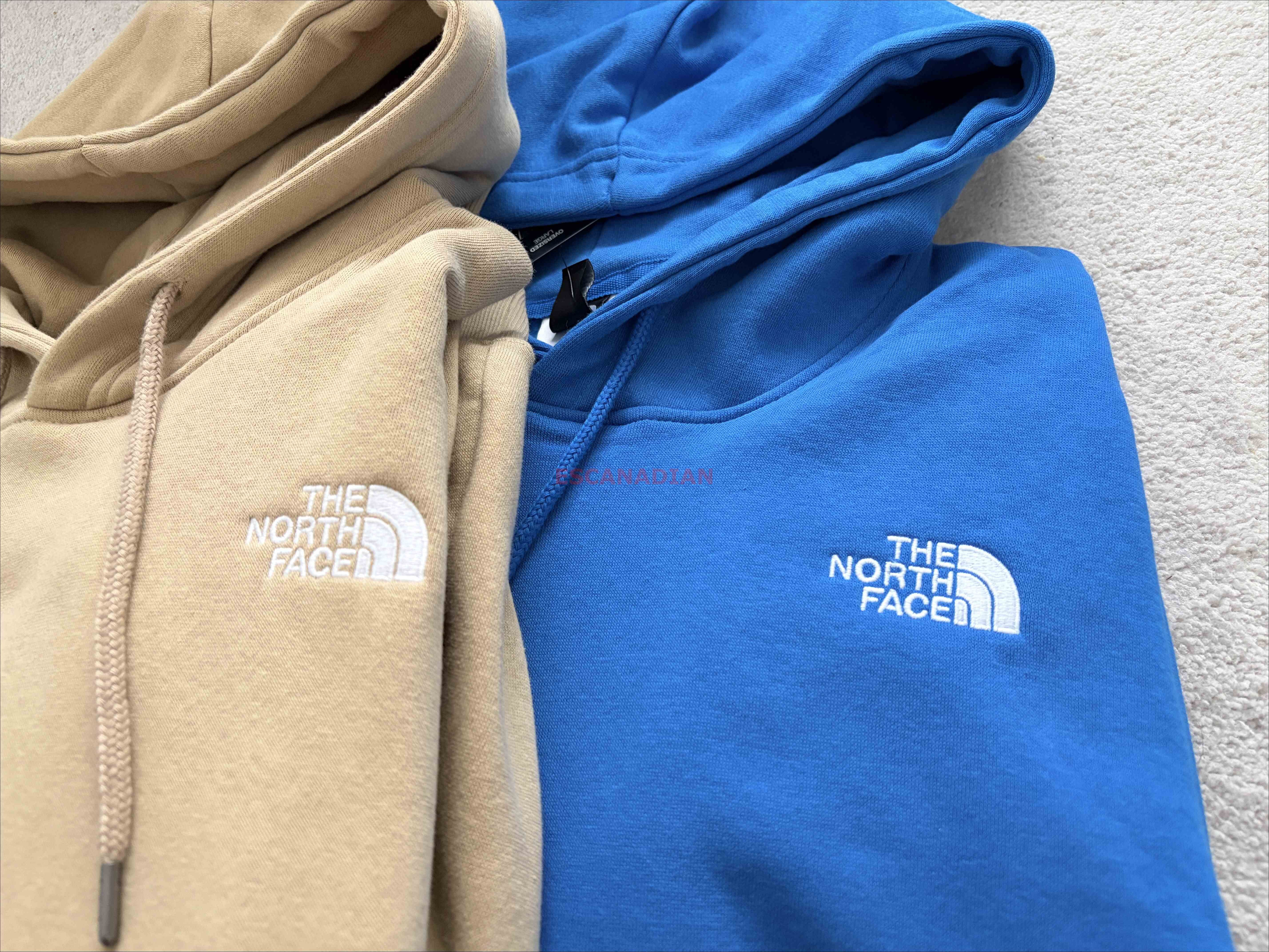 THE NORTH FACE 男大人 經典刺繡小標 落肩 寬版 刷毛 帽TEE (2色)