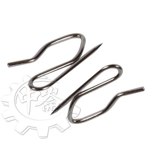 ＊中崙五金【附發票】不銹鋼窗簾針 (20支/50支) 窗簾勾 窗簾S勾針 白鐵窗簾鉤 白鐵布針 S型小鉤針 台灣製