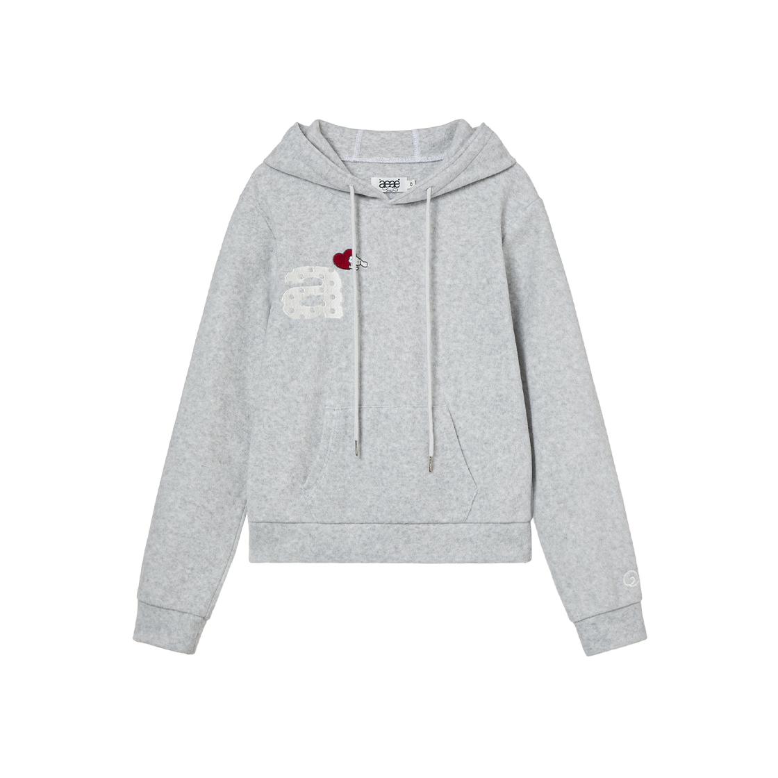 aeae x cinnamoroll - Fleece Hoodie (LIGHT GREY)