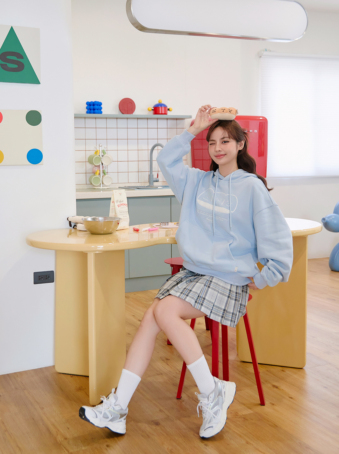 【期間限定】五分糖簡約線條帽T