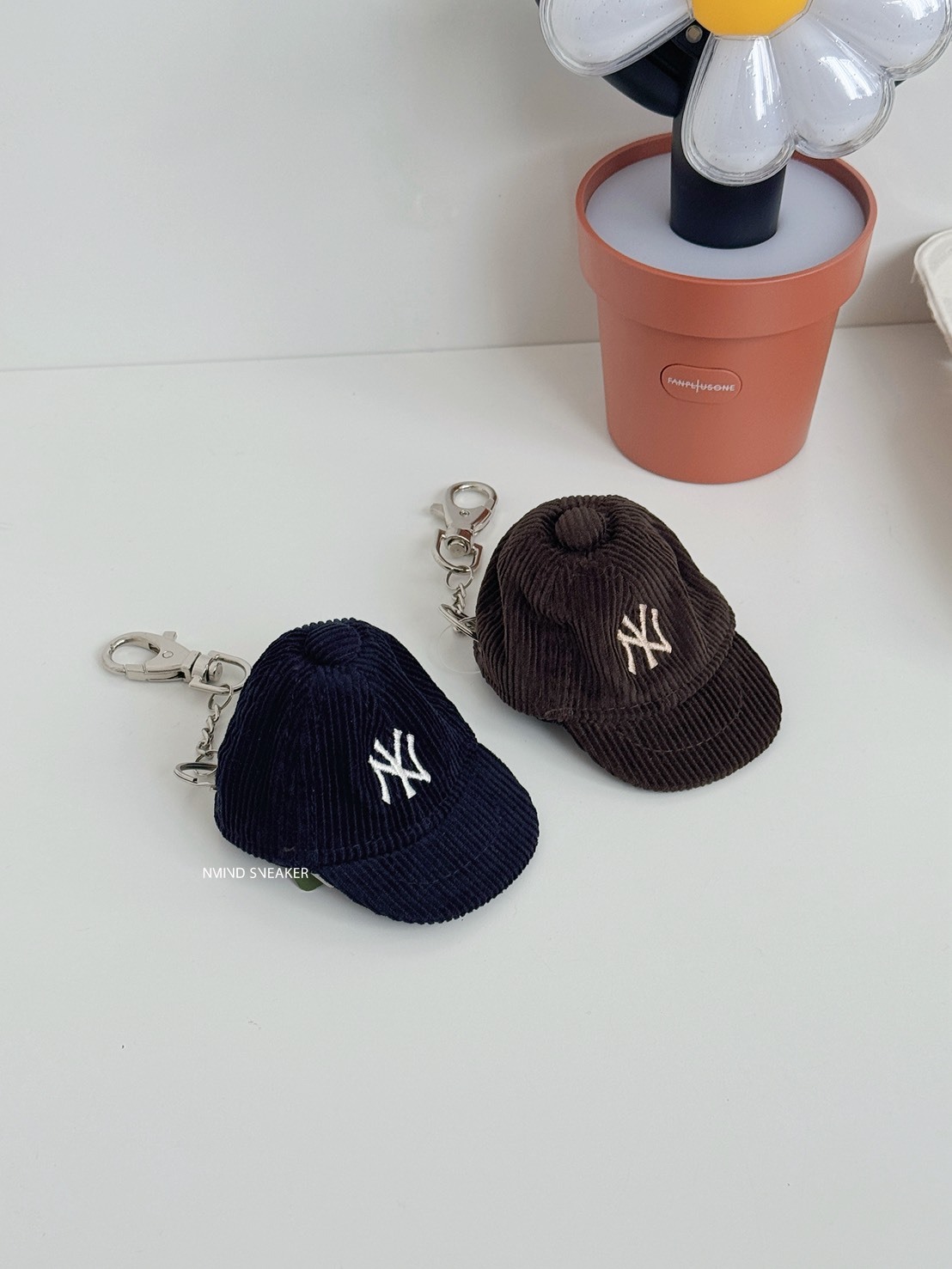 MLB 迷你 燈心絨帽帽 吊飾🧢