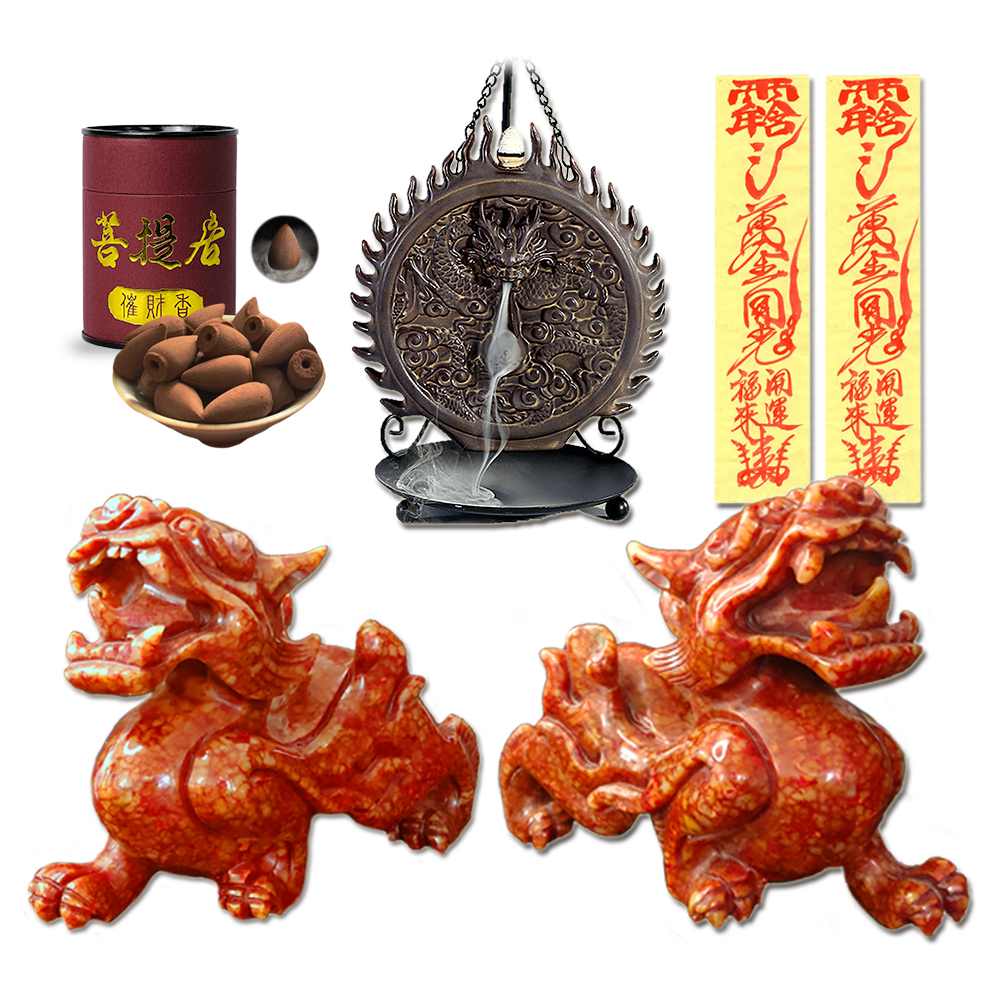 【菩提居】黃大仙烈火貔貅組 (廠商直出、不參加免運及滿額贈優惠)