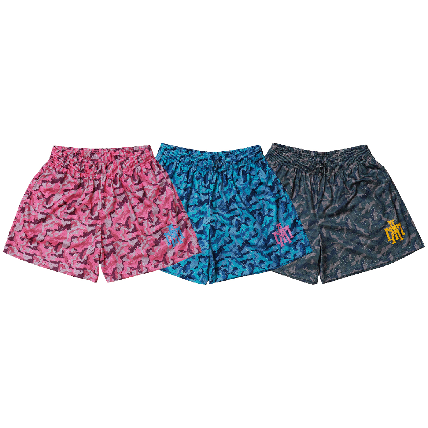 MTA CAMO SHORTS 綠色 藍色 粉色 叢林 迷彩 單層 網布 短褲【MT25SSBS11】