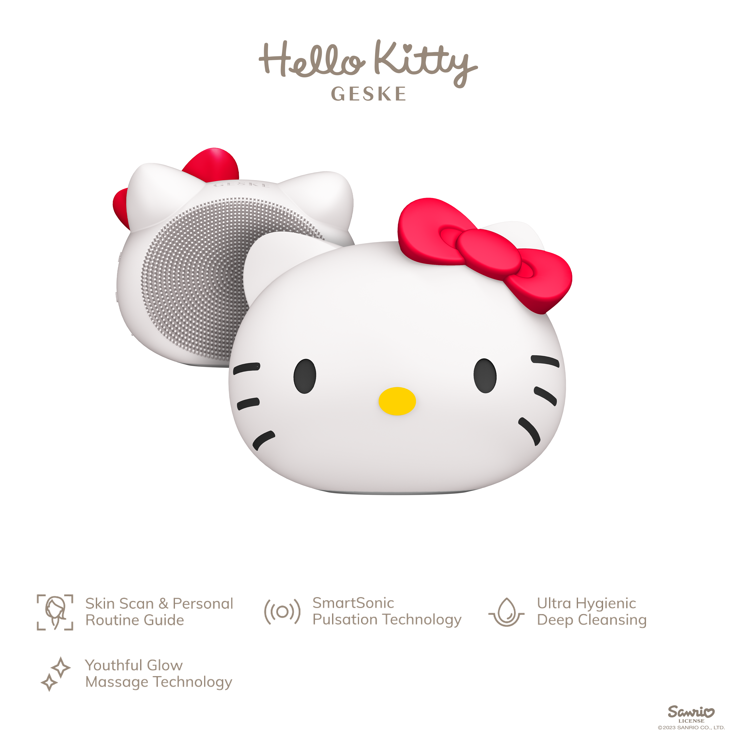 Hello Kitty 4合1智能聲波脈衝儀 (銀白色)