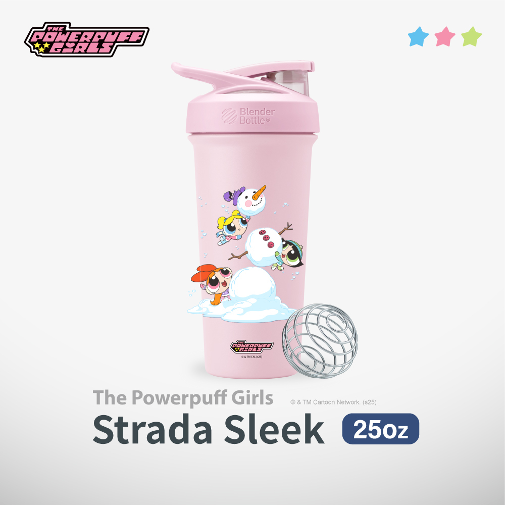 飛天小女警 不鏽鋼保溫保冰杯 | Strada Sleek #堆雪人