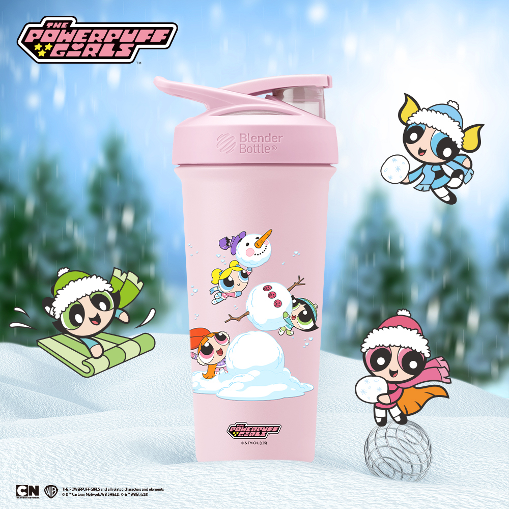 飛天小女警 不鏽鋼保溫保冰杯 | Strada Sleek #堆雪人